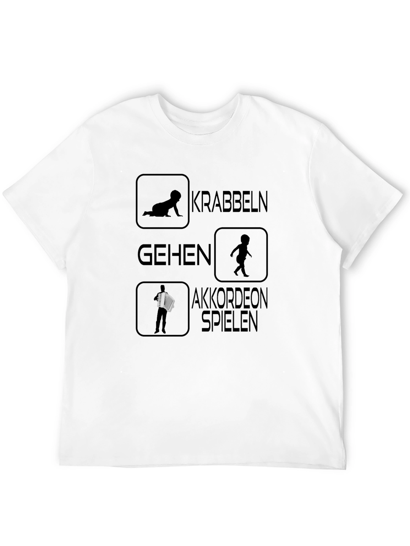 Black Accordion Player Black T-Shirt view 12