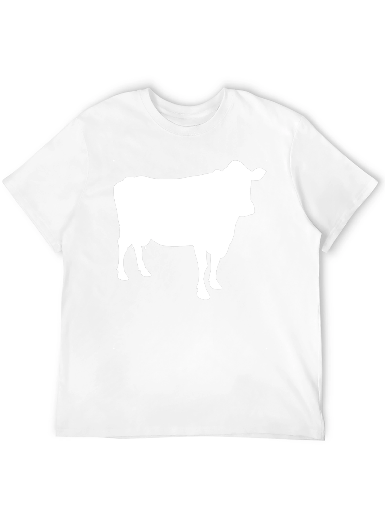 Black Cow Graphic Tee - Black Cotton T-Shirt view 12