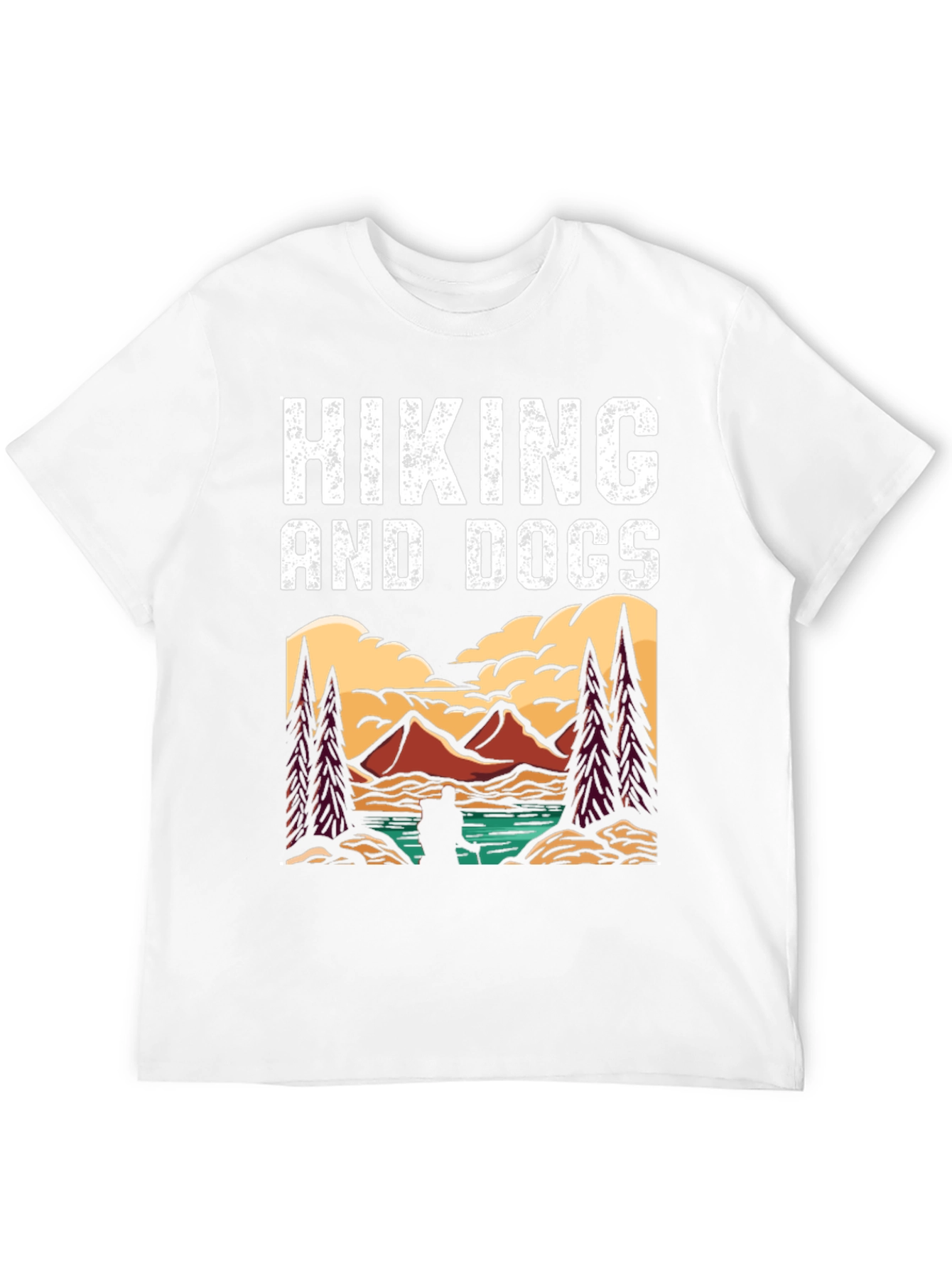 Black Hiking and Dogs Graphic Tee view 12