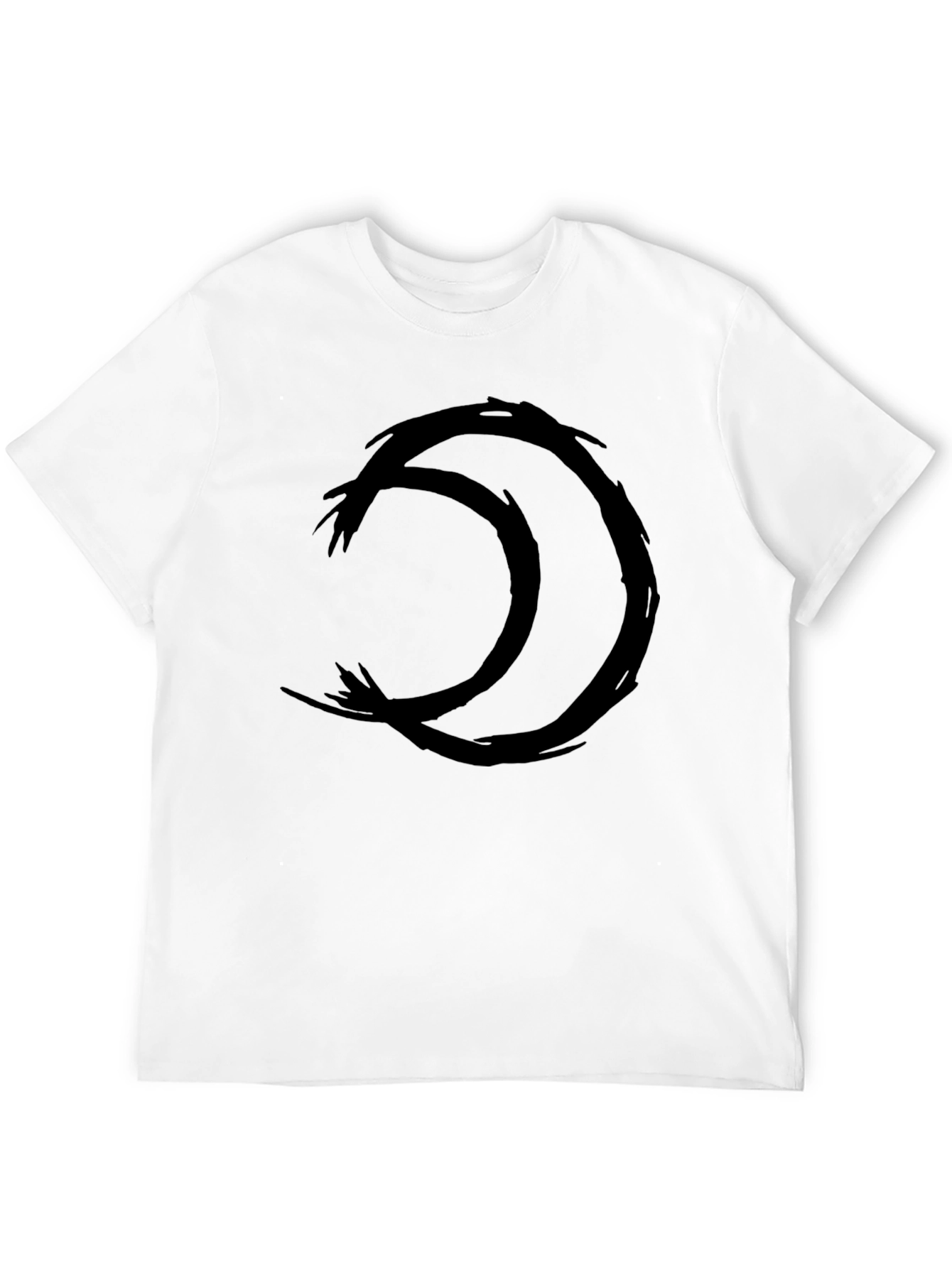 Black Black T-Shirt with Ouroboros Symbol view 12