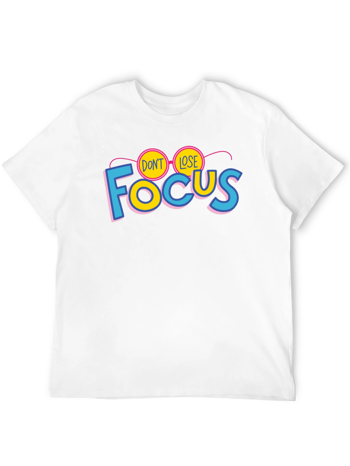 Black Don't Lose Focus Graphic T-Shirt - Stylish Cotton Tee view 12