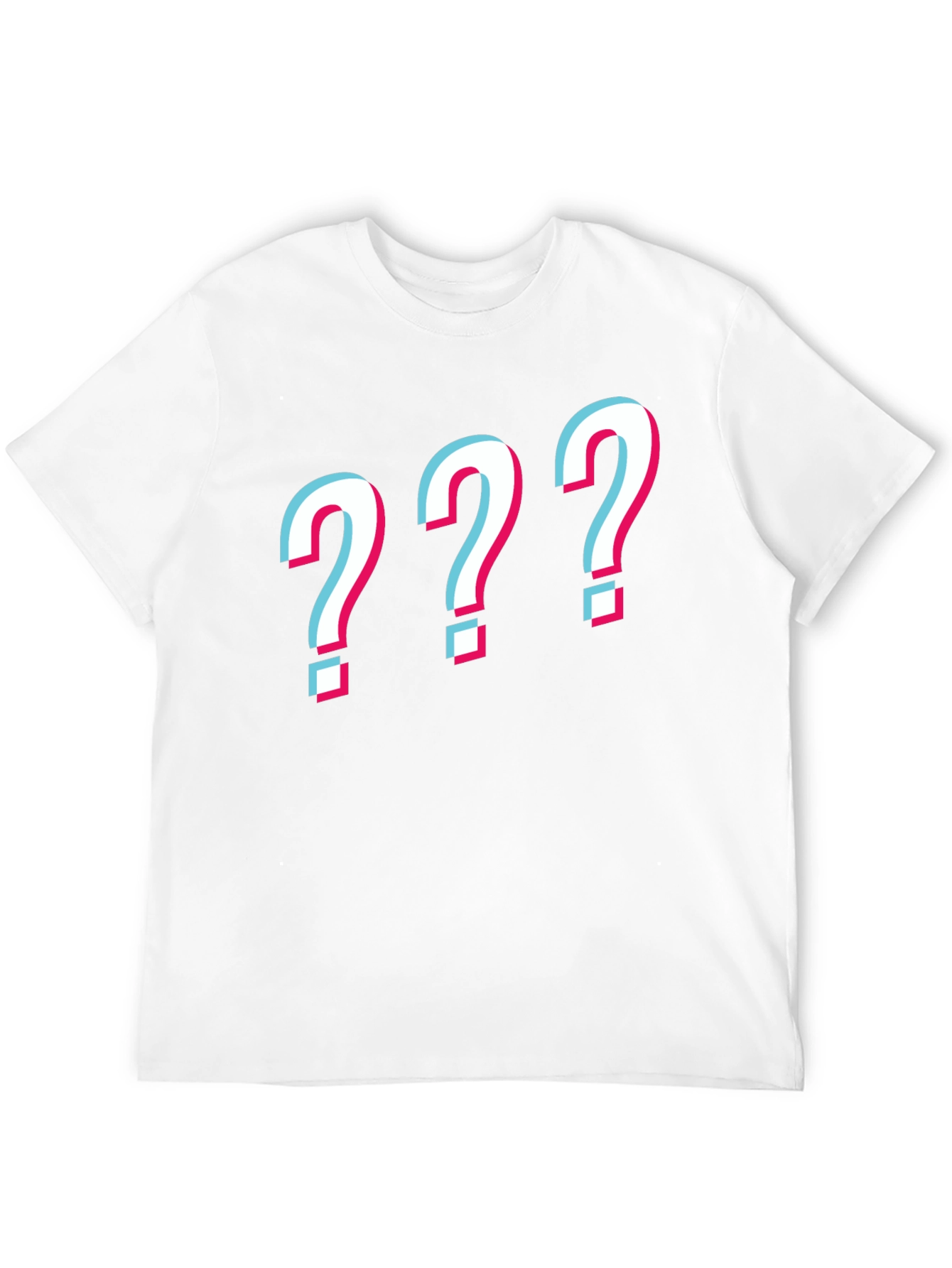 Black Question Mark Graphic Tee - Mens Black T-Shirt view 12