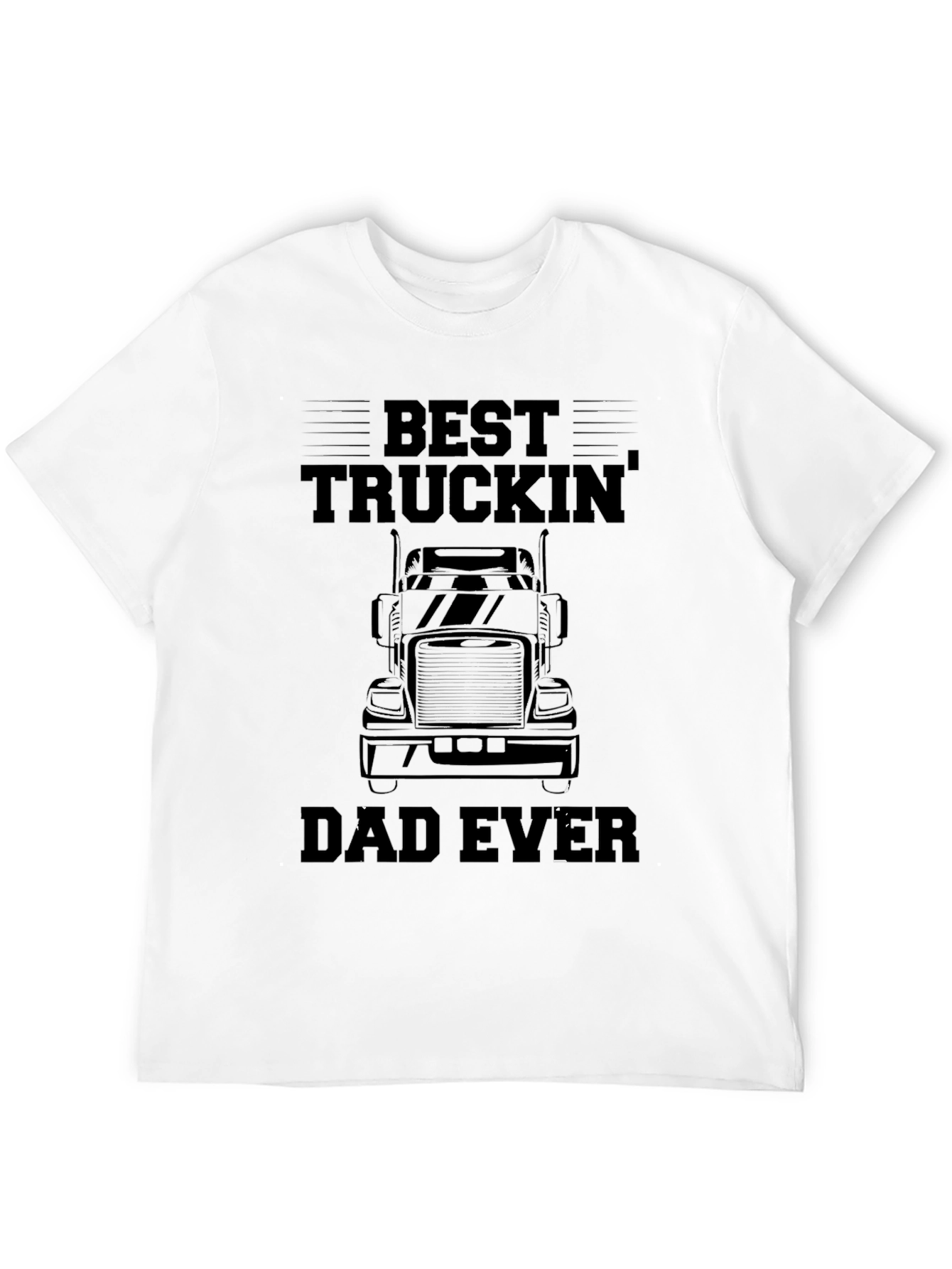 Black Best Truckin' Dad Ever T-Shirt - Black view 12