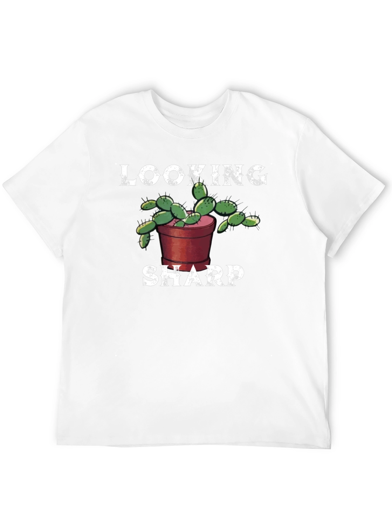 Black Looking Sharp Cactus T-Shirt view 12