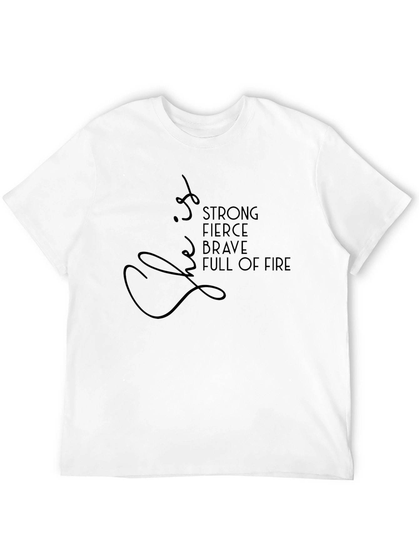 Black Empowered Women's Graphic Tee - Strong, Fierce, Brave view 12