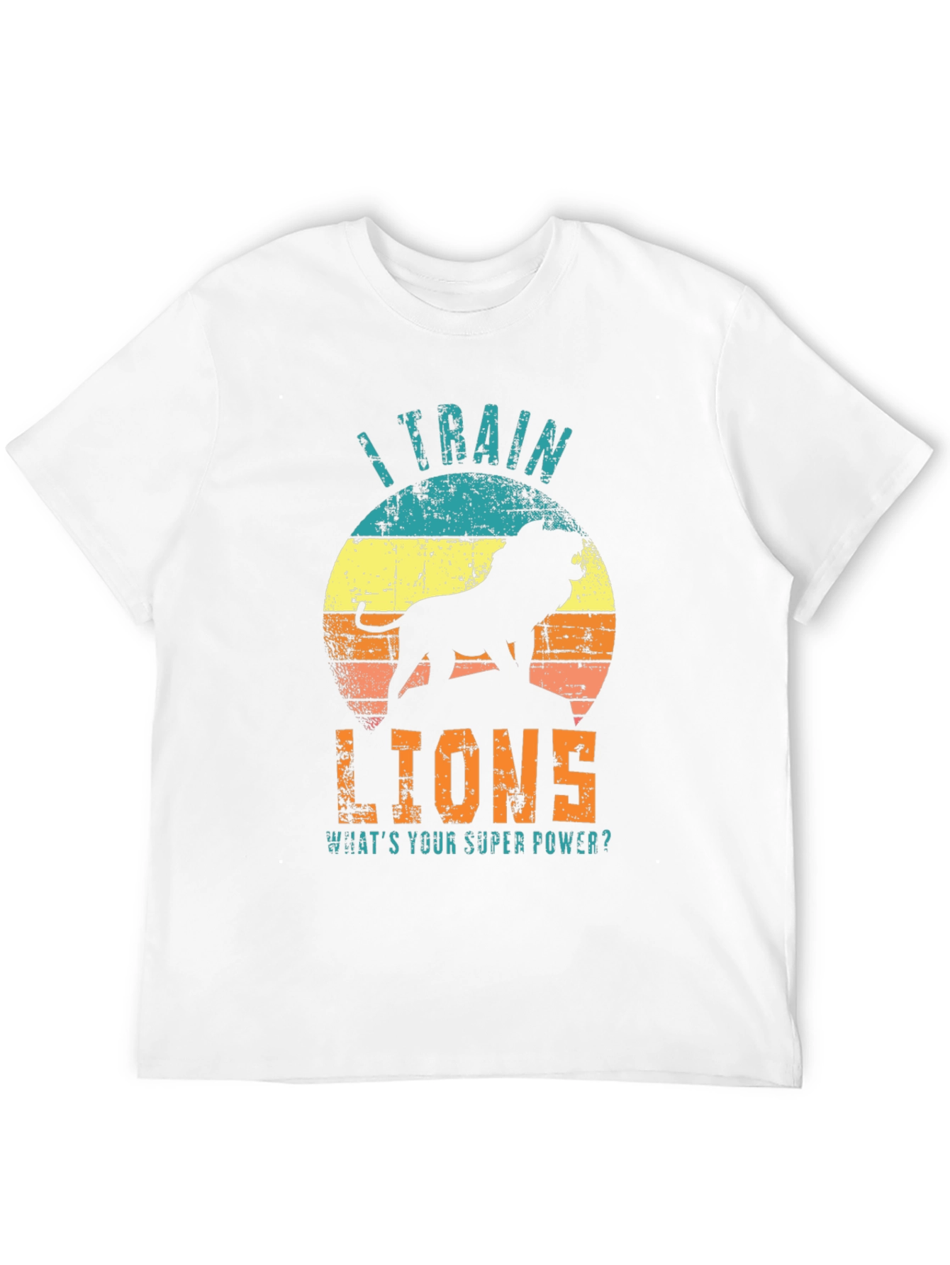 Black I Train Lions Graphic T-Shirt - Super Power Tee view 12