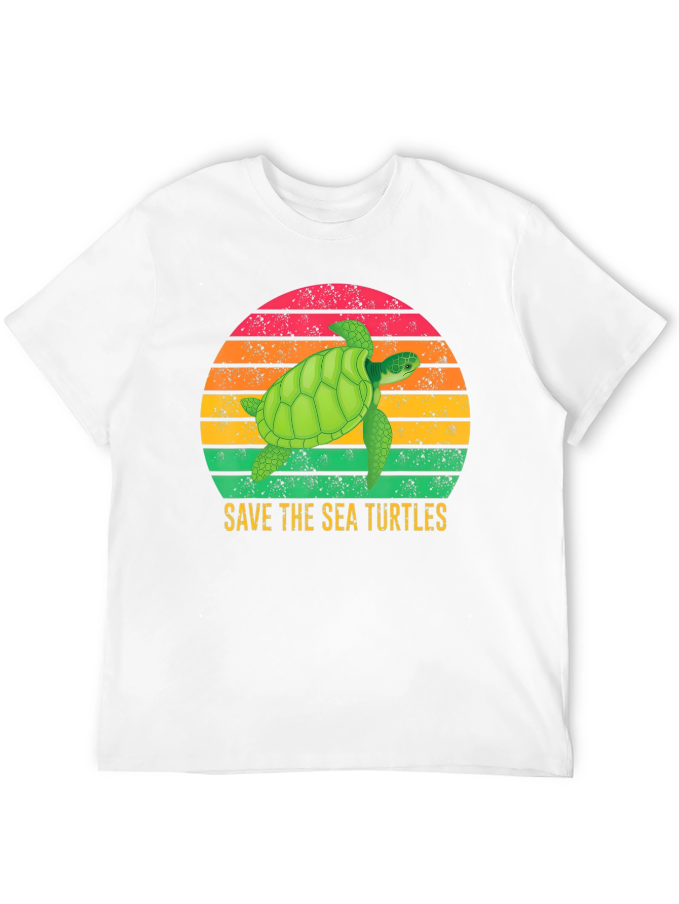 Black Save The Sea Turtles T-Shirt view 12