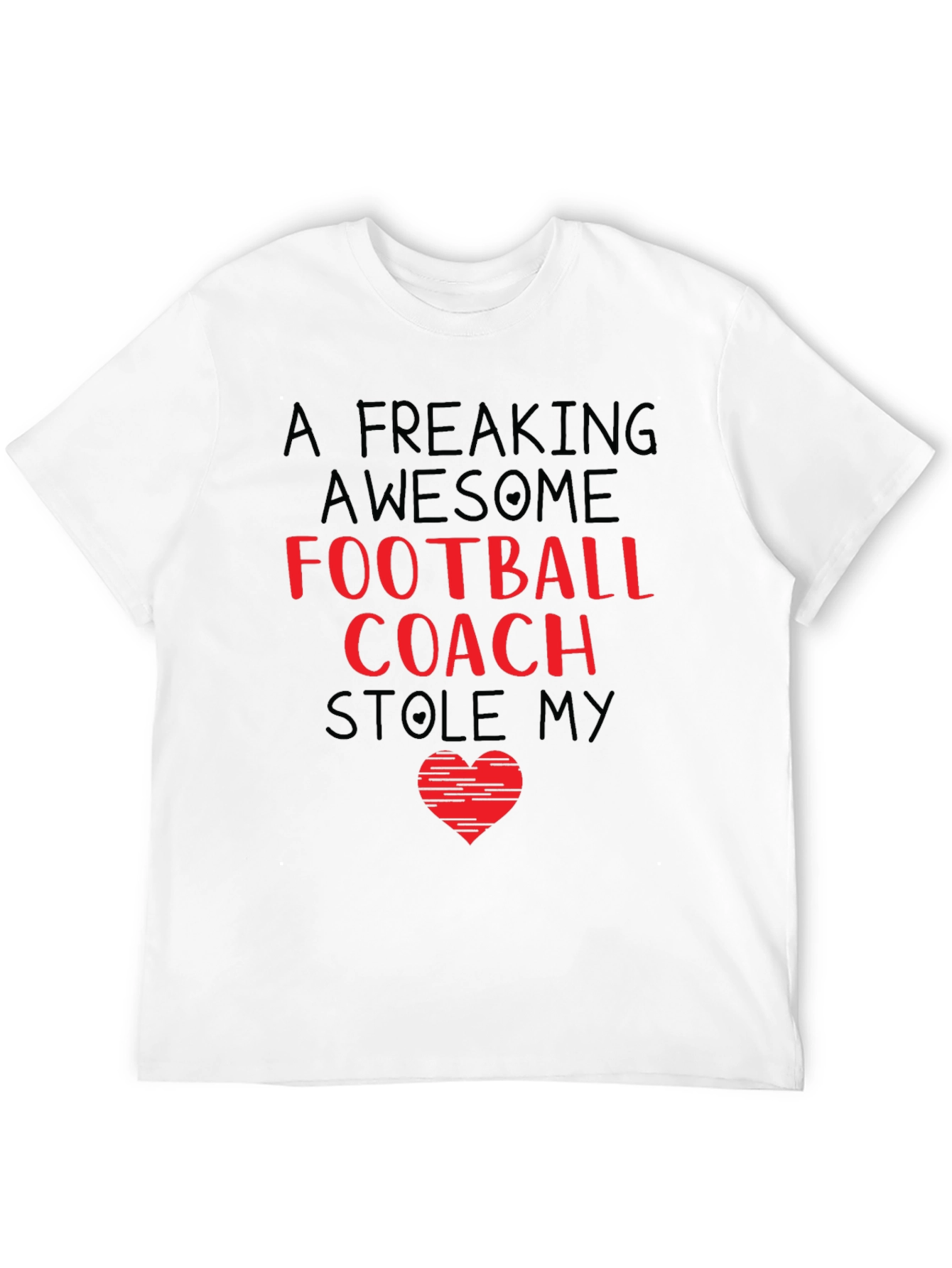 Black Awesome Football Coach T-Shirt view 12