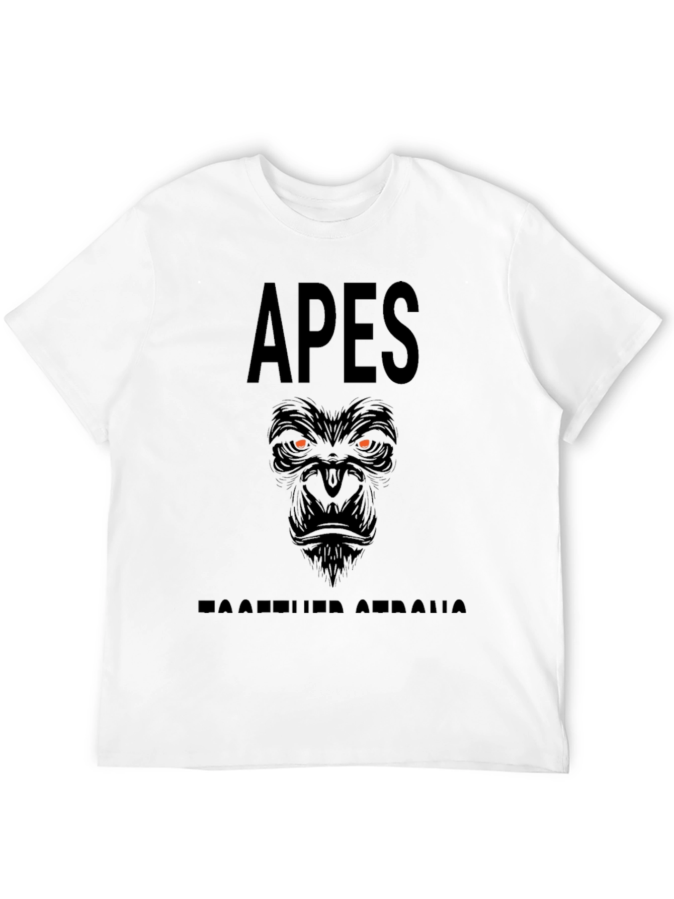 Black Apes Together Strong Graphic Tee - Black Crew Neck view 12