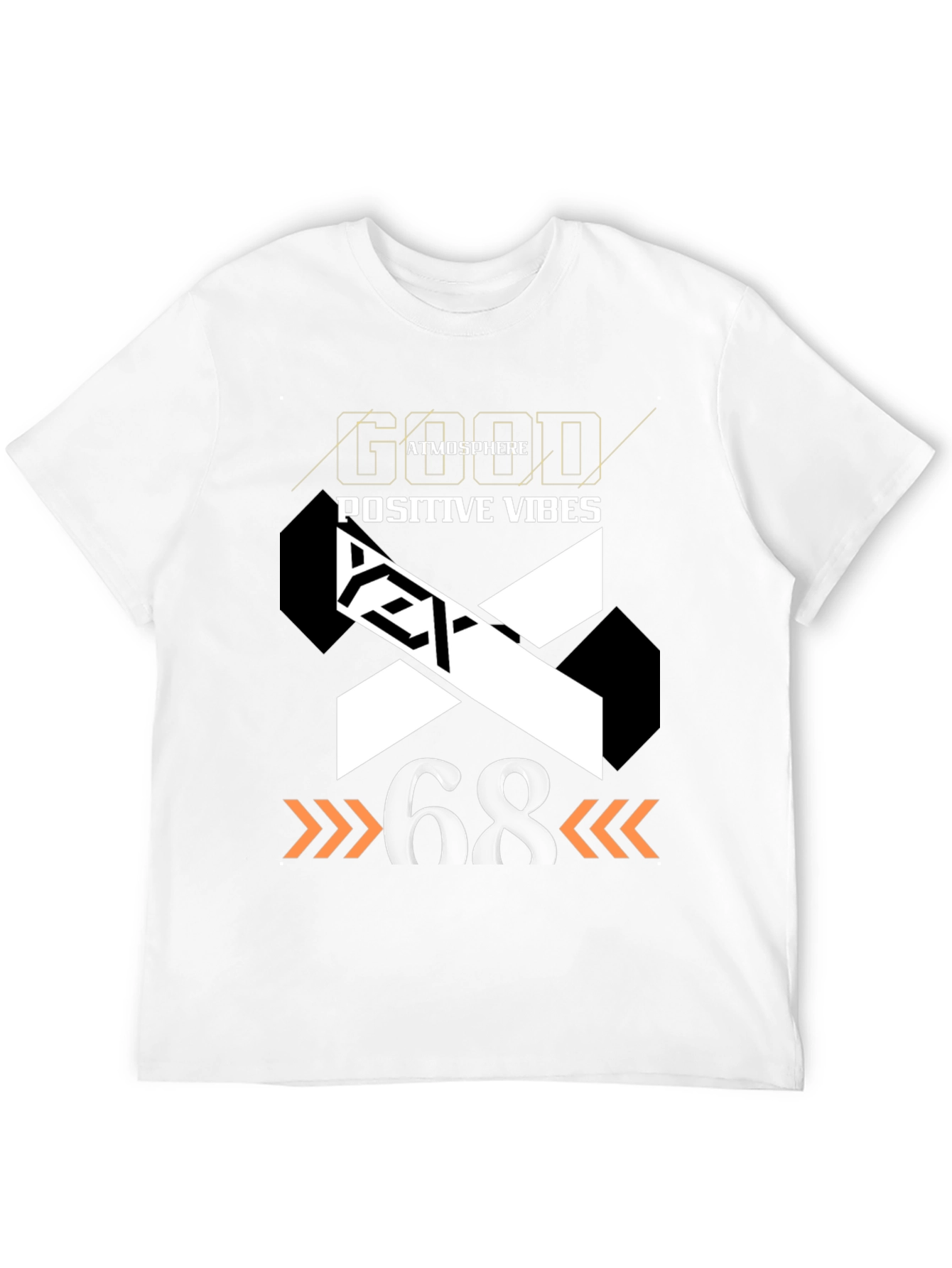 Black Good Atmosphere Positive Vibes Graphic Tee view 12