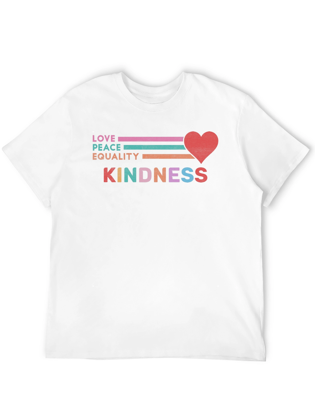 Black Love Peace Equality Kindness T-Shirt view 12