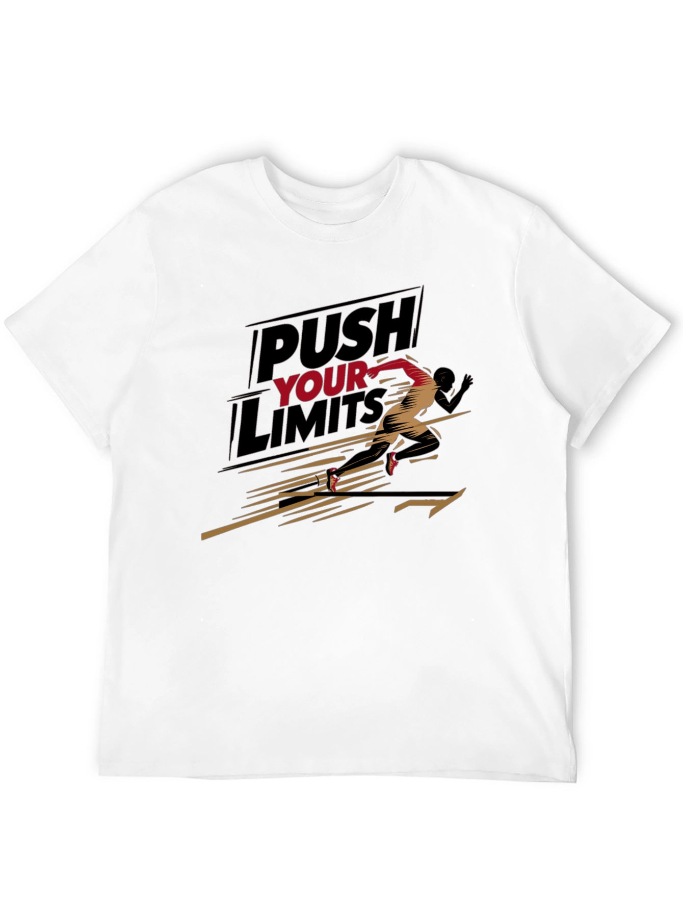 Black Push Your Limits Graphic Tee - Motivation view 12
