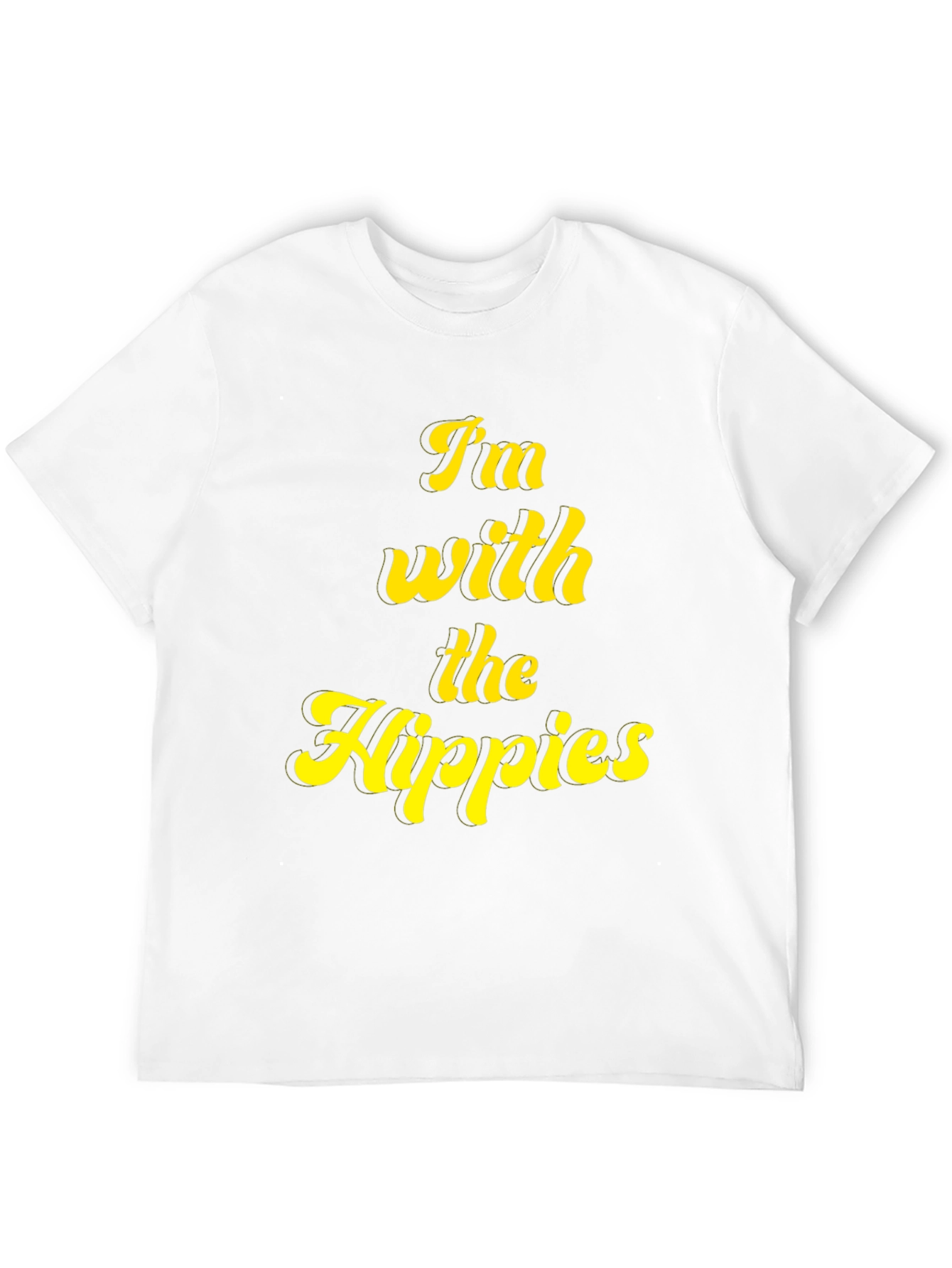 Black I'm With The Hippies Graphic T-Shirt view 12