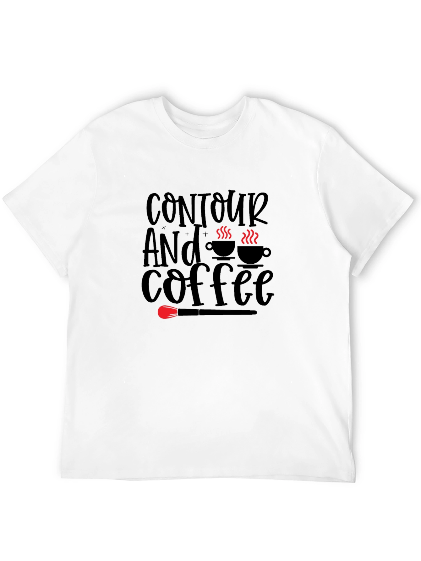 Black Contour and Coffee T-Shirt view 12