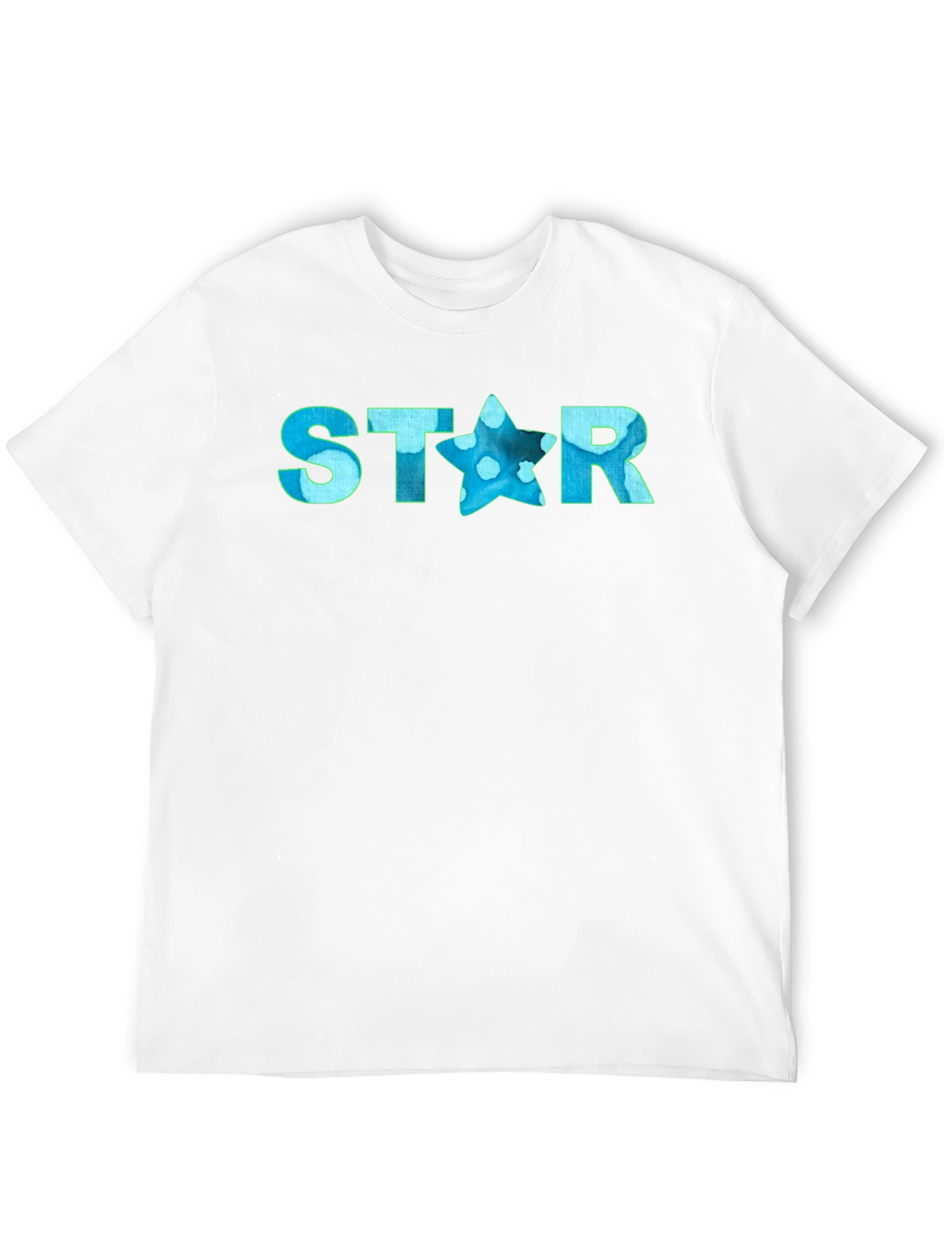 Black STAR Graphic Men's Black T-Shirt view 12