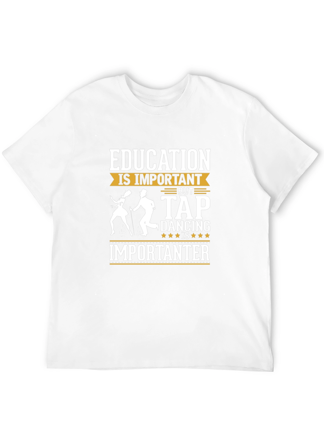 Black Education vs Tap Dancing Black T-Shirt view 12