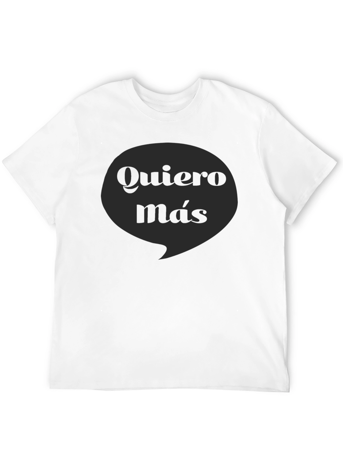 Black Quiero Más Graphic Tee - Black Cotton T-Shirt view 12