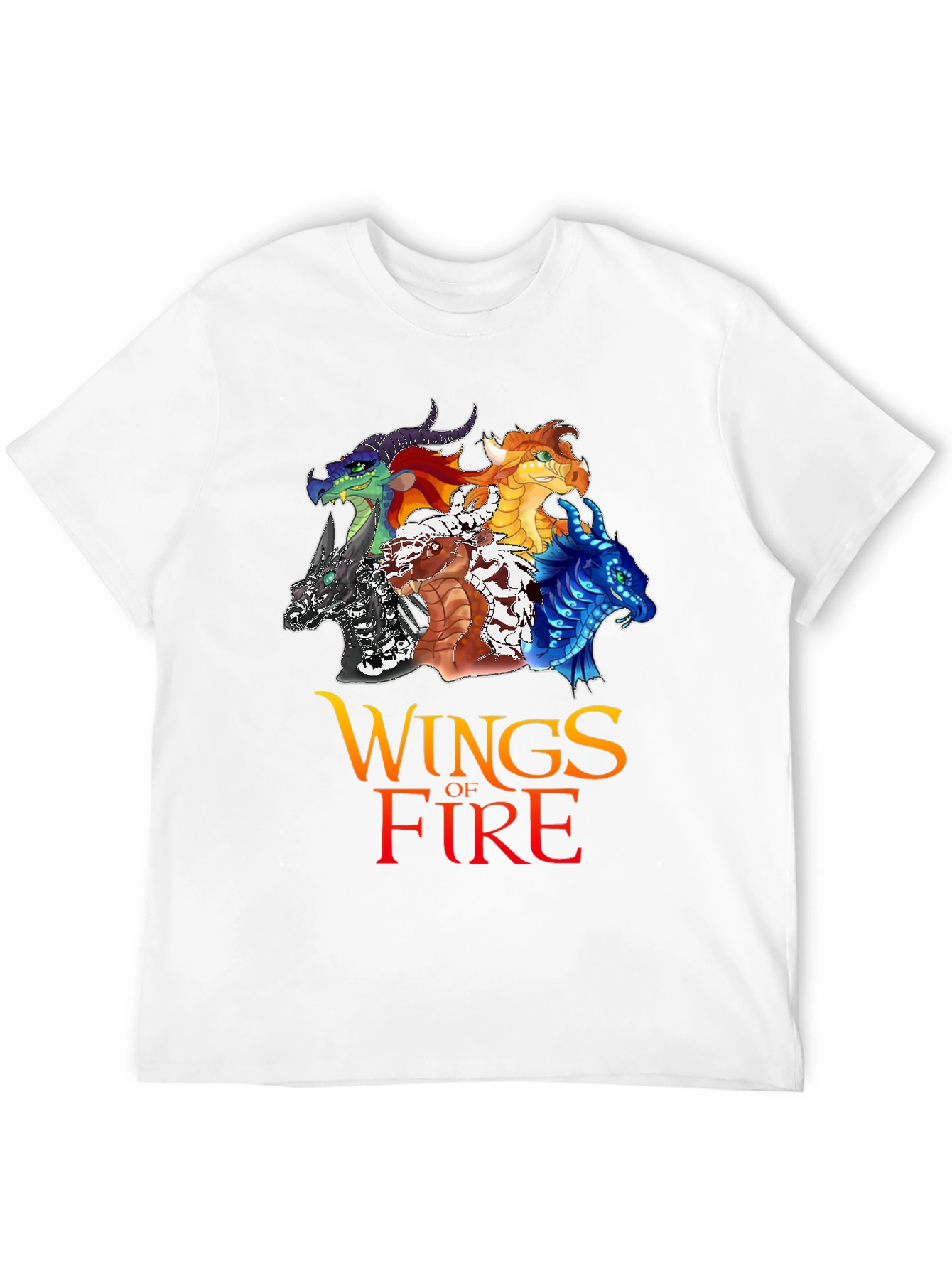 Black Wings of Fire Graphic T-Shirt view 12