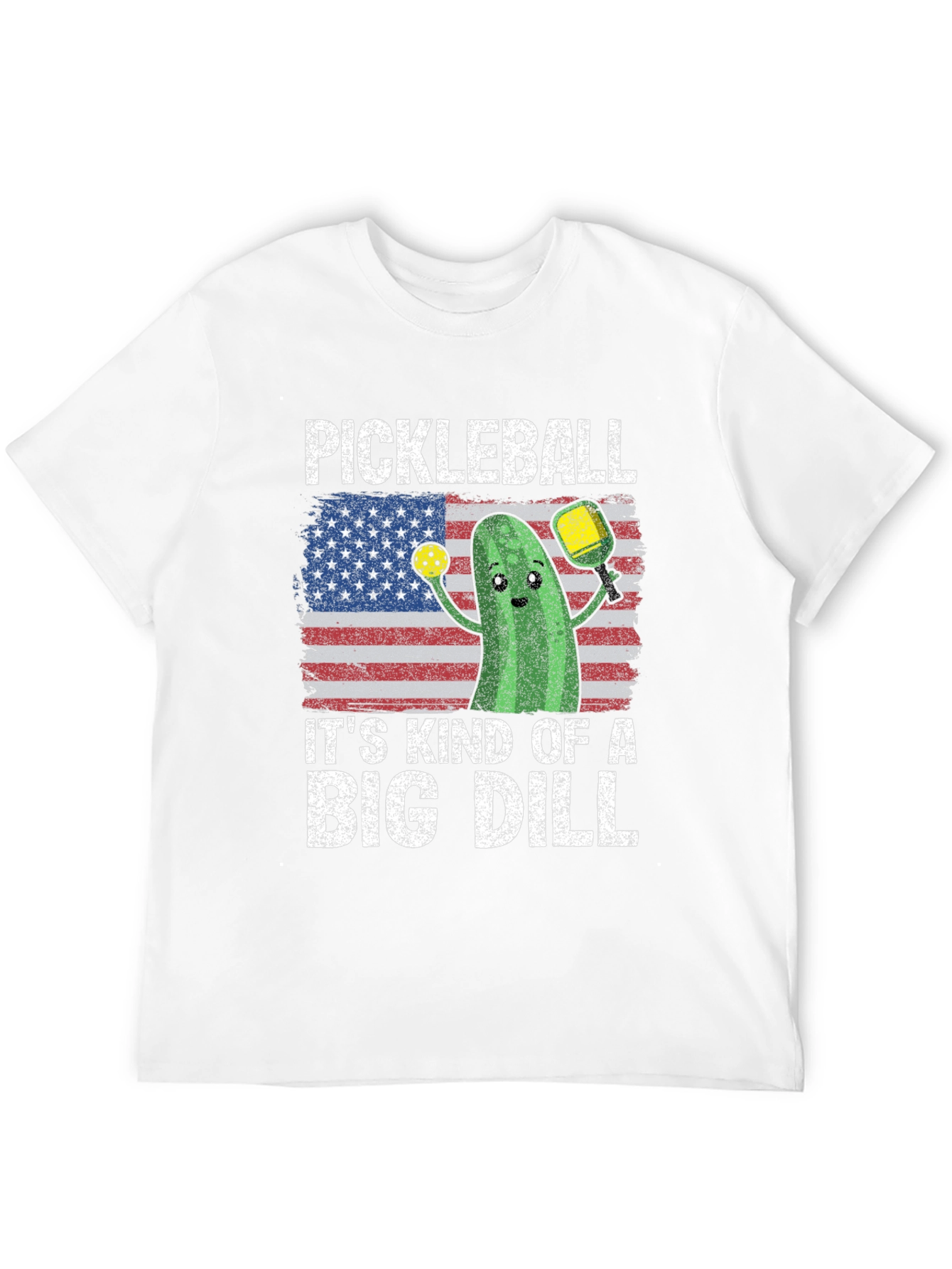 Black Pickleball Big Dill Graphic Tee view 12