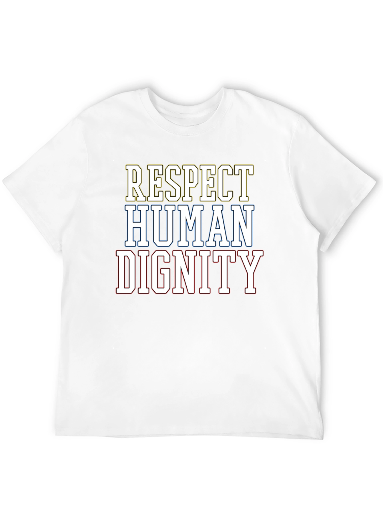 Black Respect Human Dignity Graphic Tee view 12