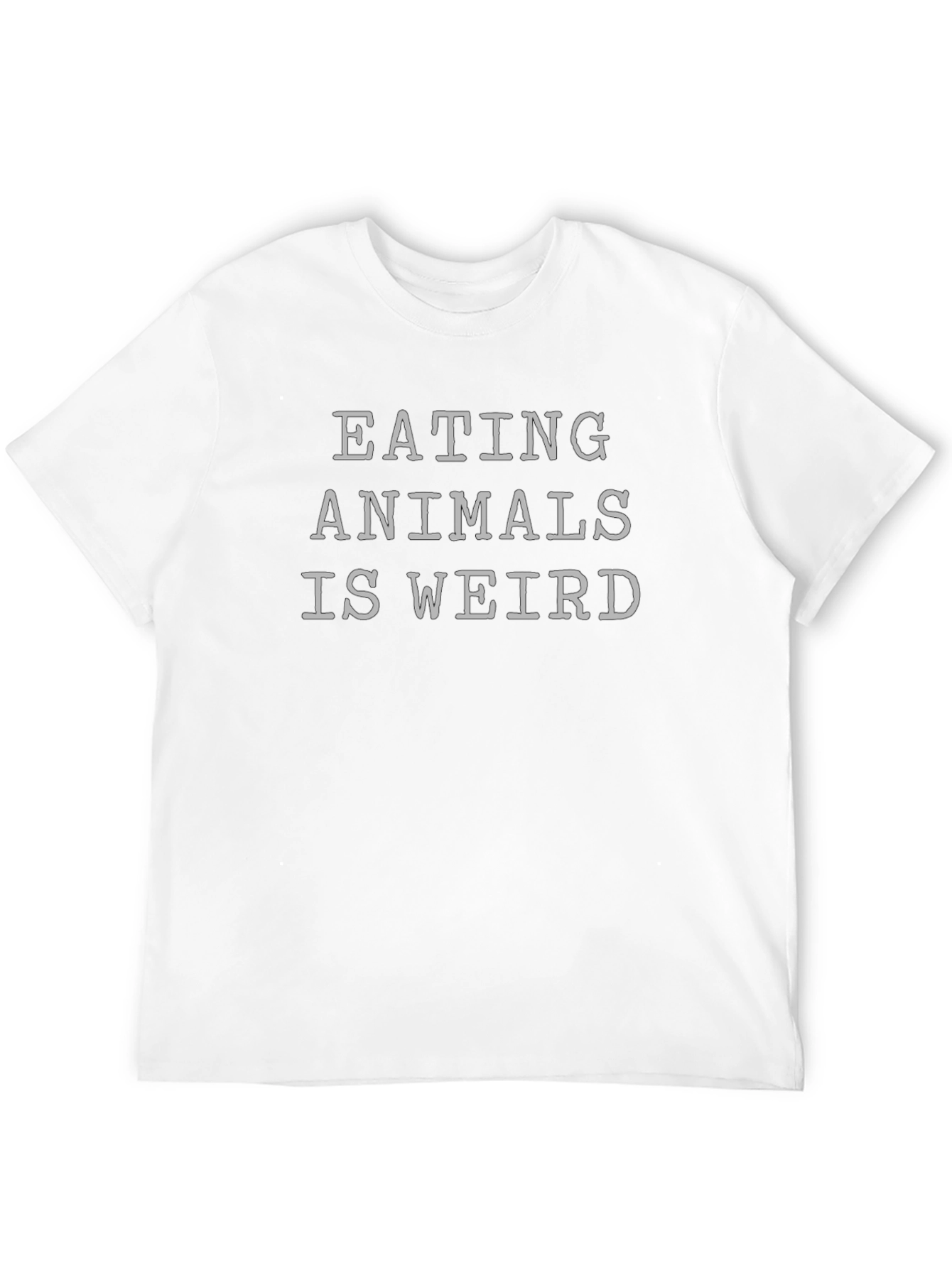 Black Eating Animals Is Weird Graphic Tee view 12