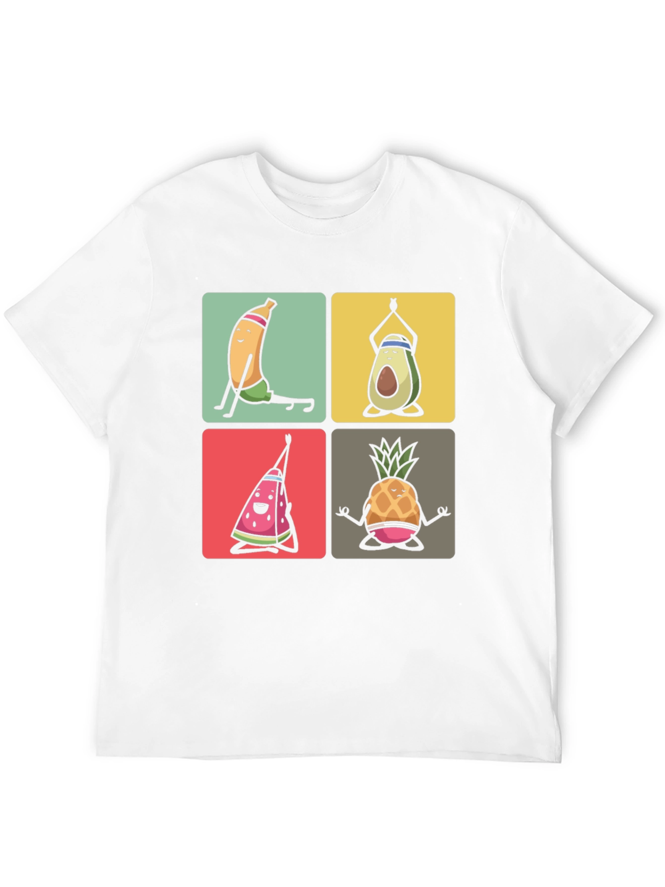 Black Yoga Fruit T-Shirt - Quirky & Comfortable Tee view 12