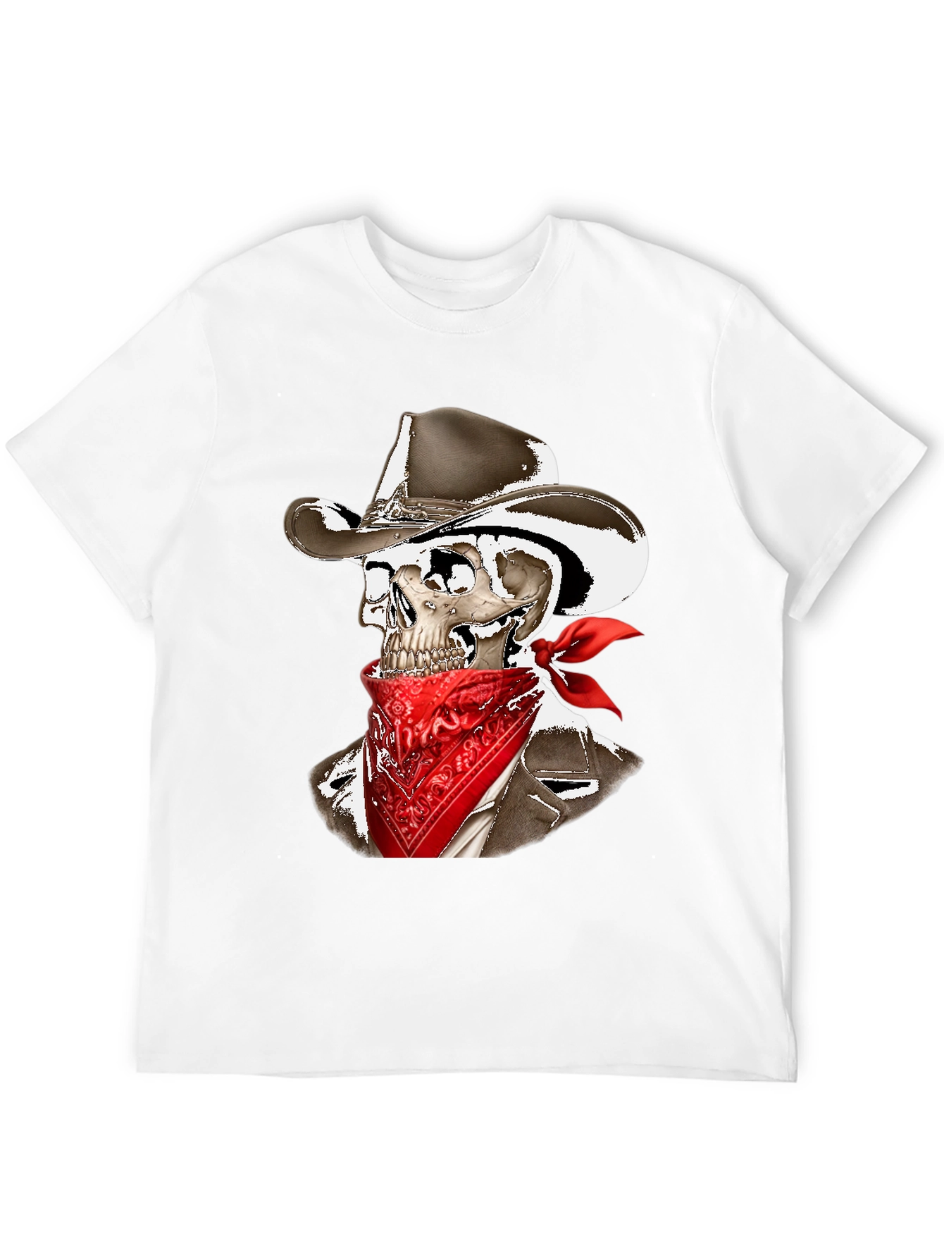 Black Cowboy Skeleton Graphic Tee view 12