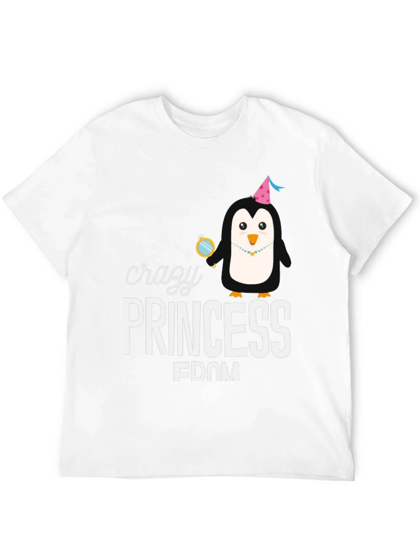 Black Crazy Princess Penguin Graphic Tee view 12