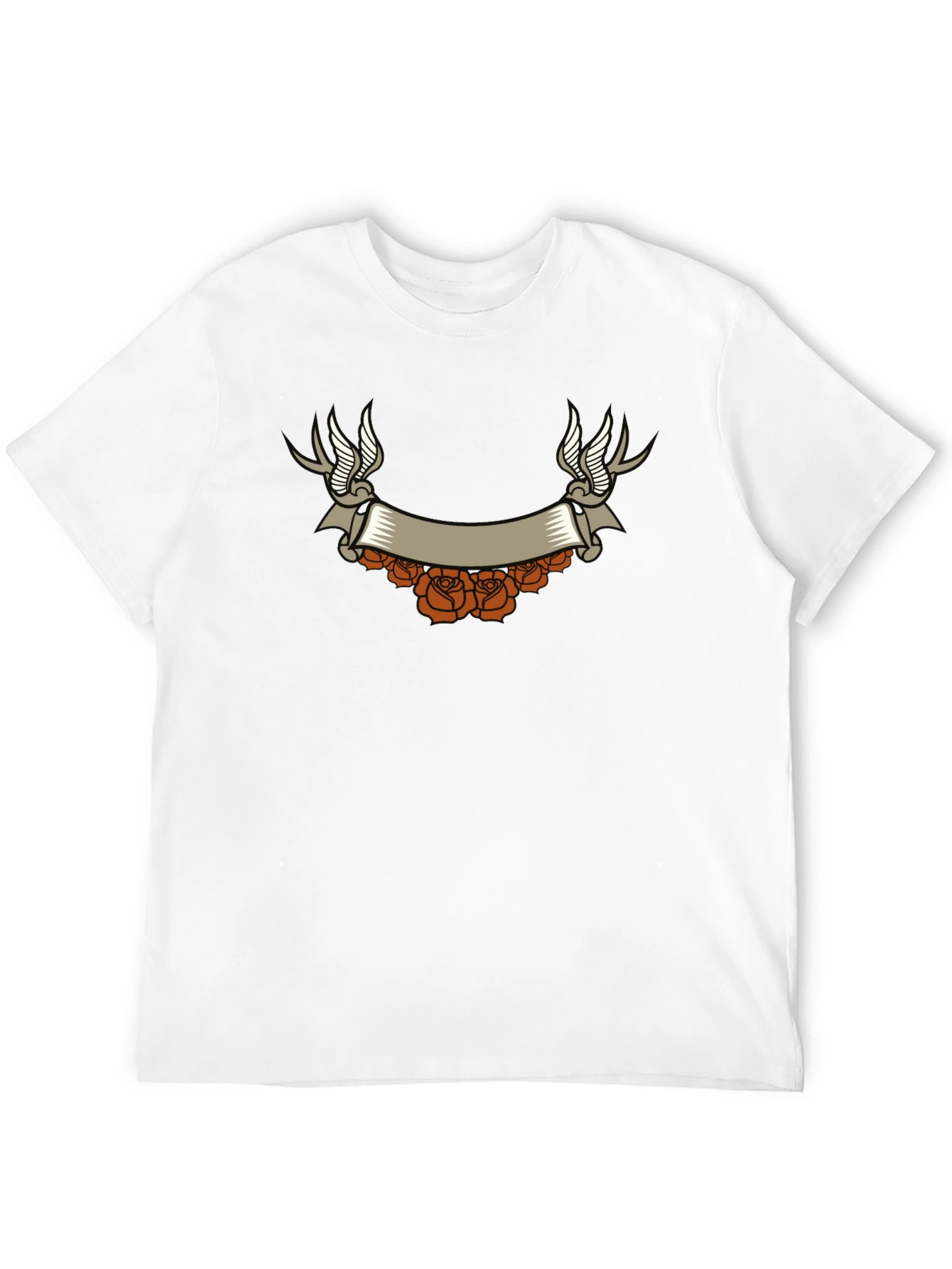 Black Vintage Tattoo Graphic T-Shirt - Black view 12