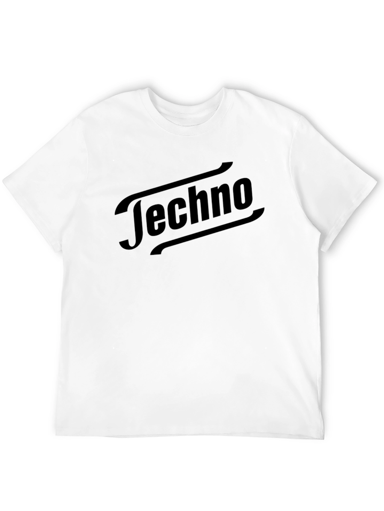 Black Techno Graphic Tee - Cool Music Inspired T-Shirt view 12