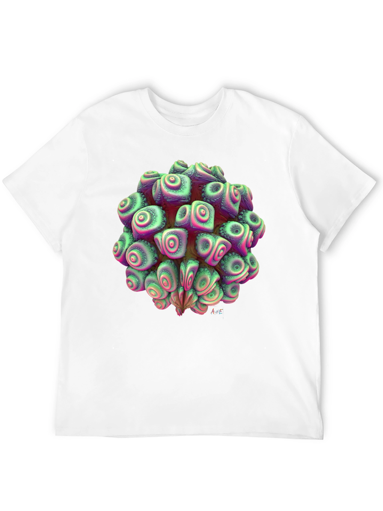 Abstract Organic Fractal Design Tee - 12