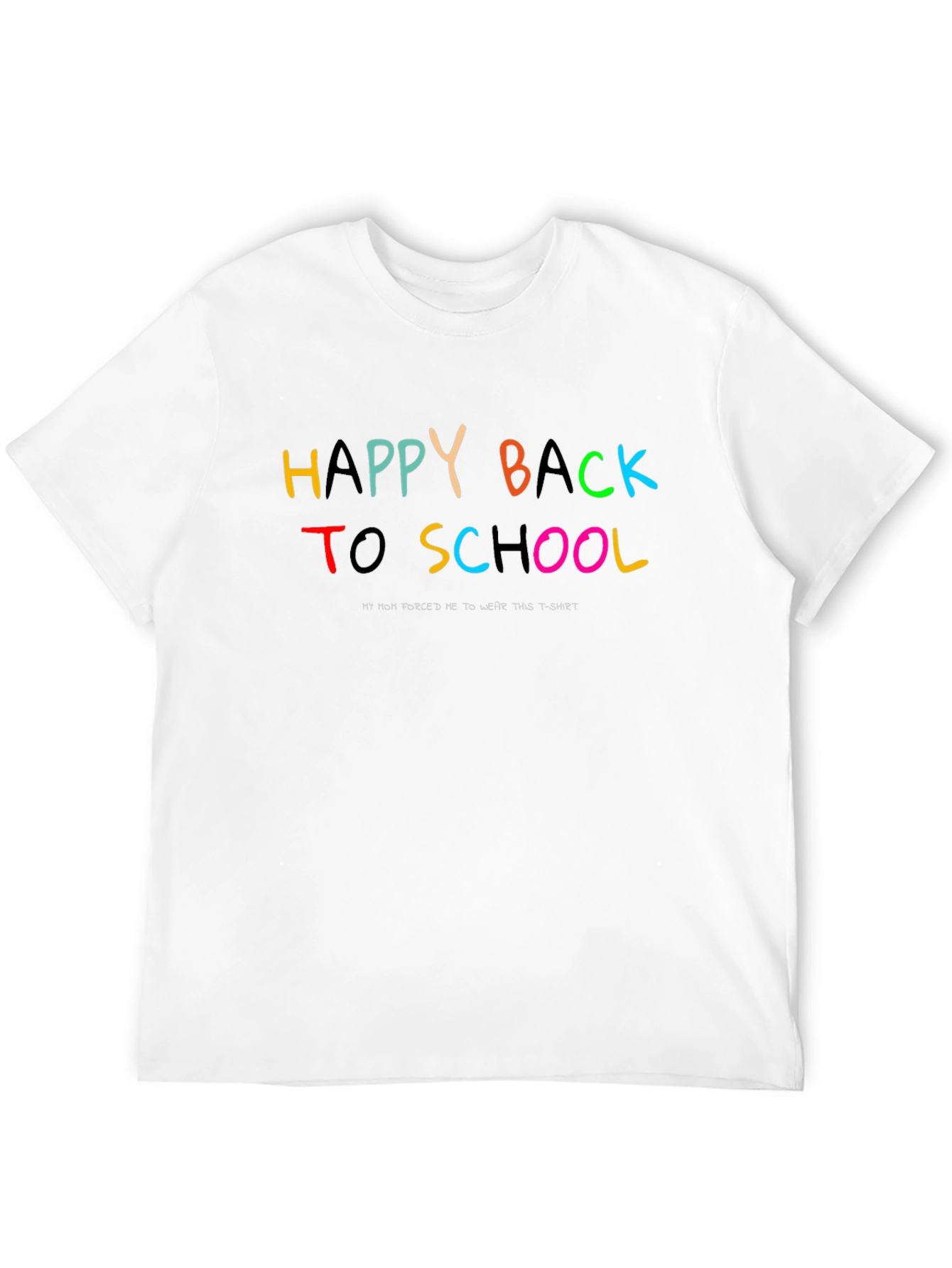 Black Happy Back to School Black T-Shirt view 12