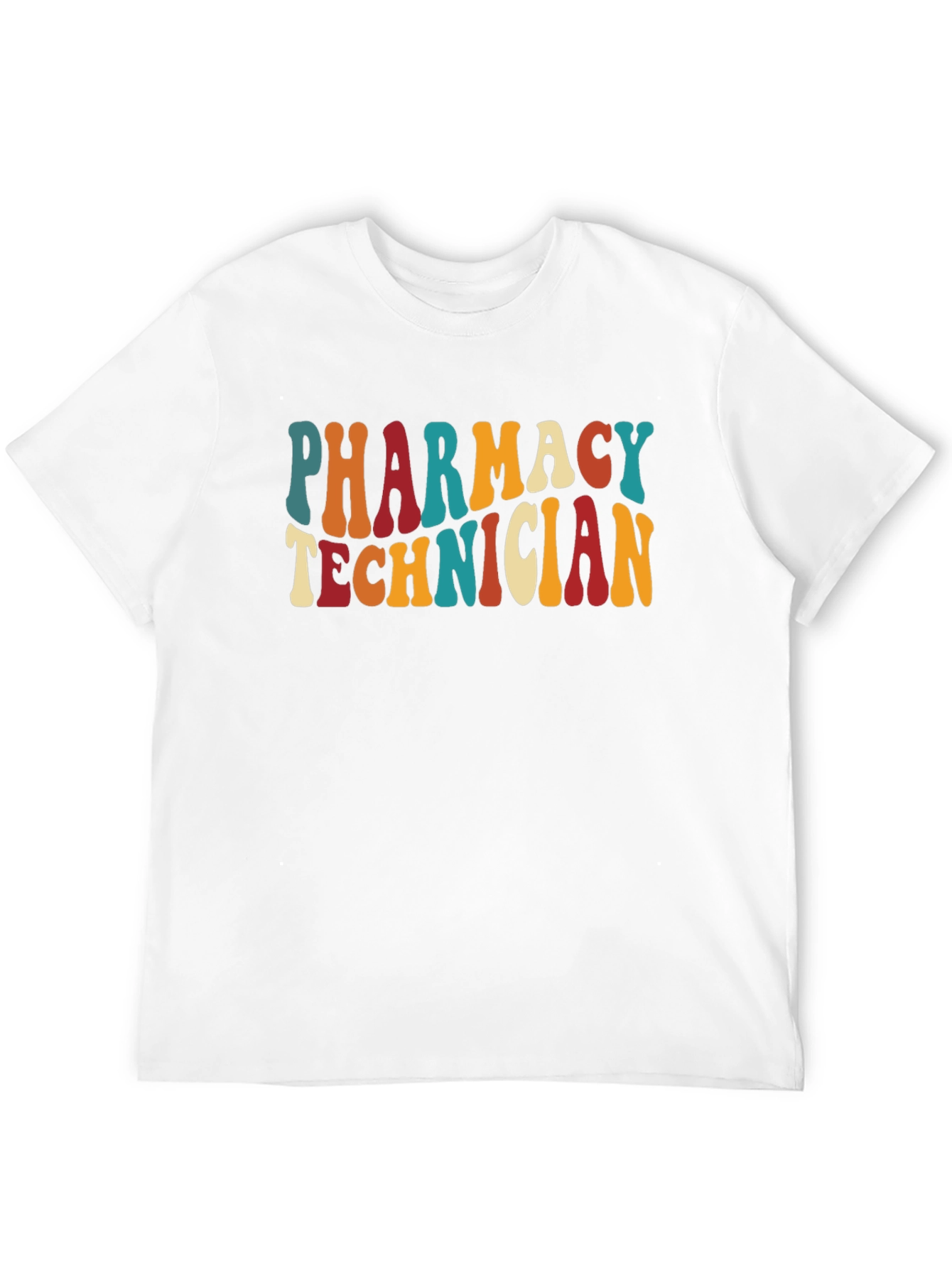 Black Pharmacy Technician Retro T-Shirt view 12