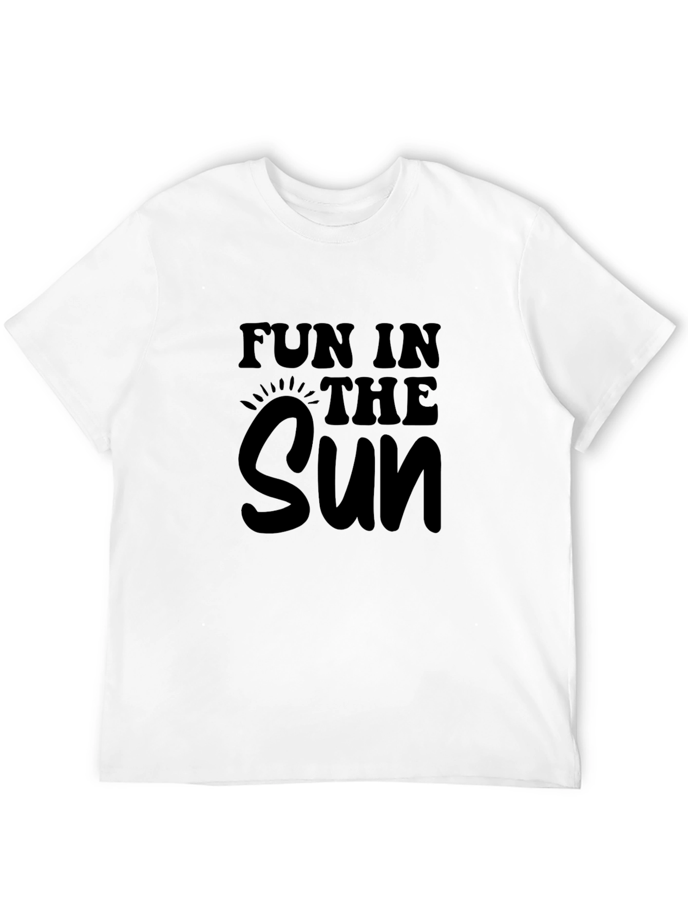 Black Fun in the Sun Black Graphic T-Shirt view 12