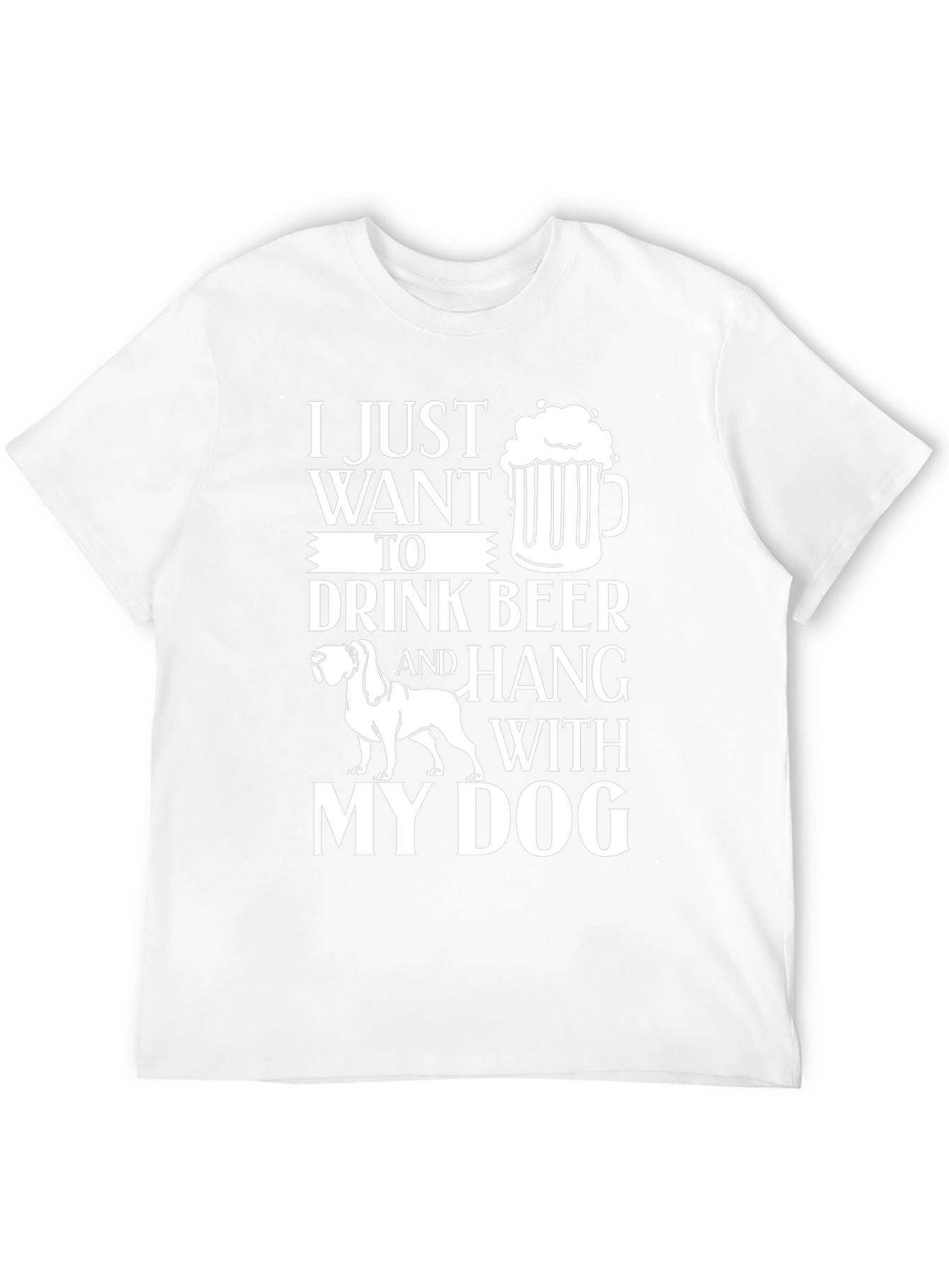Black Drink Beer and Hang with Dog T-Shirt view 12