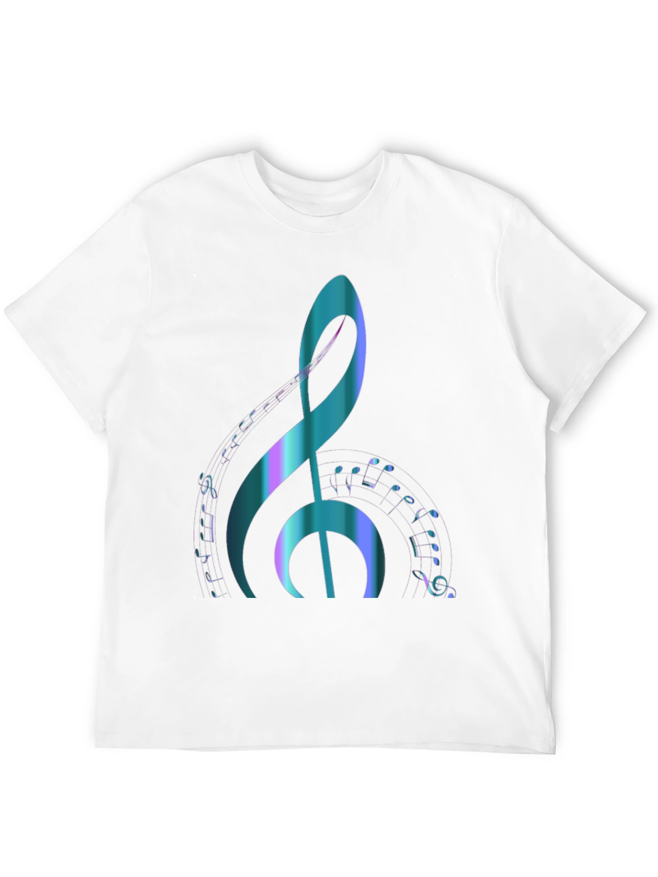 Black Music Note Graphic Tee - Stylish & Comfortable Black T-Shirt view 12