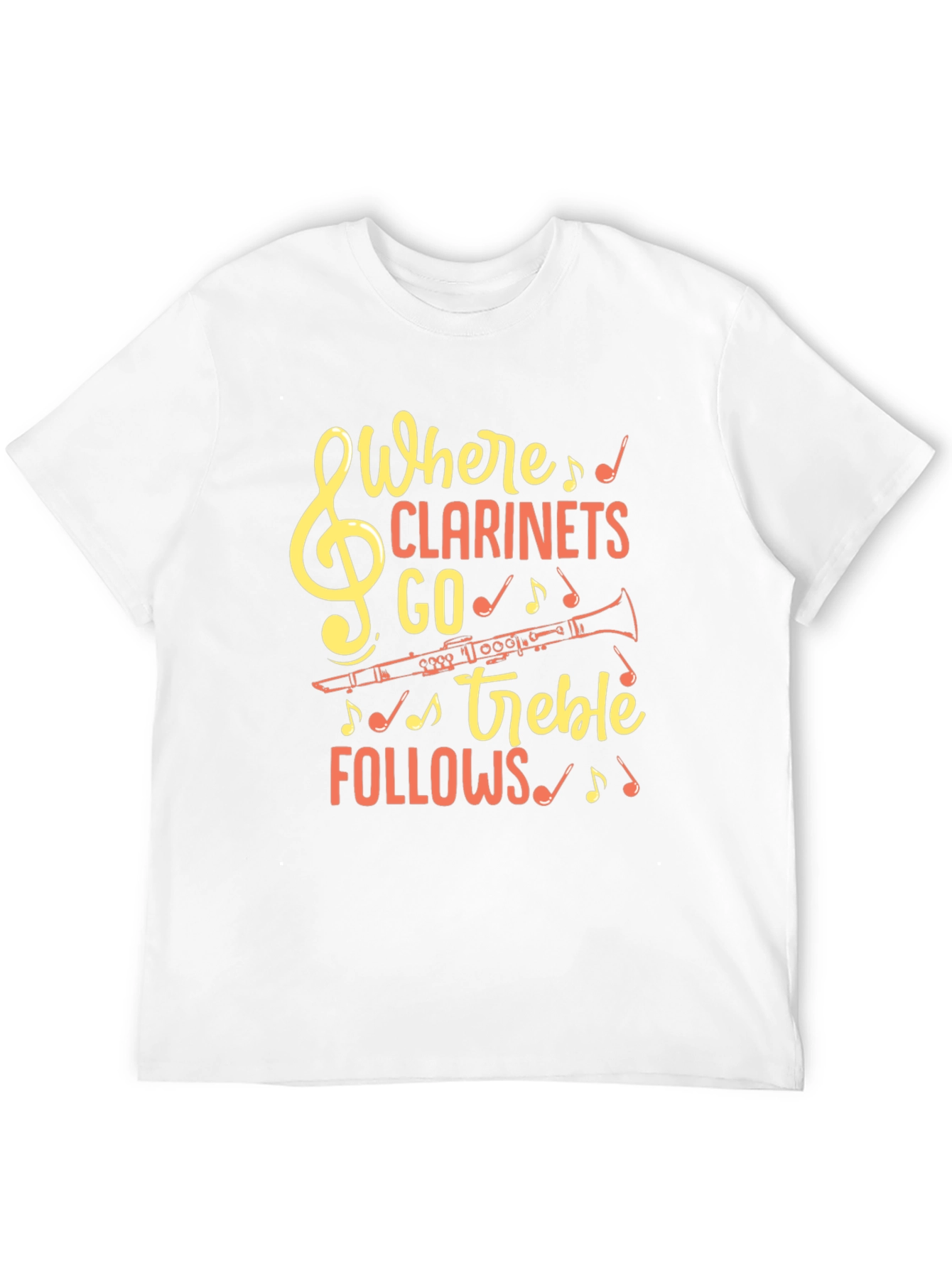 Black Where Clarinets Go Treble Follows T-Shirt view 12