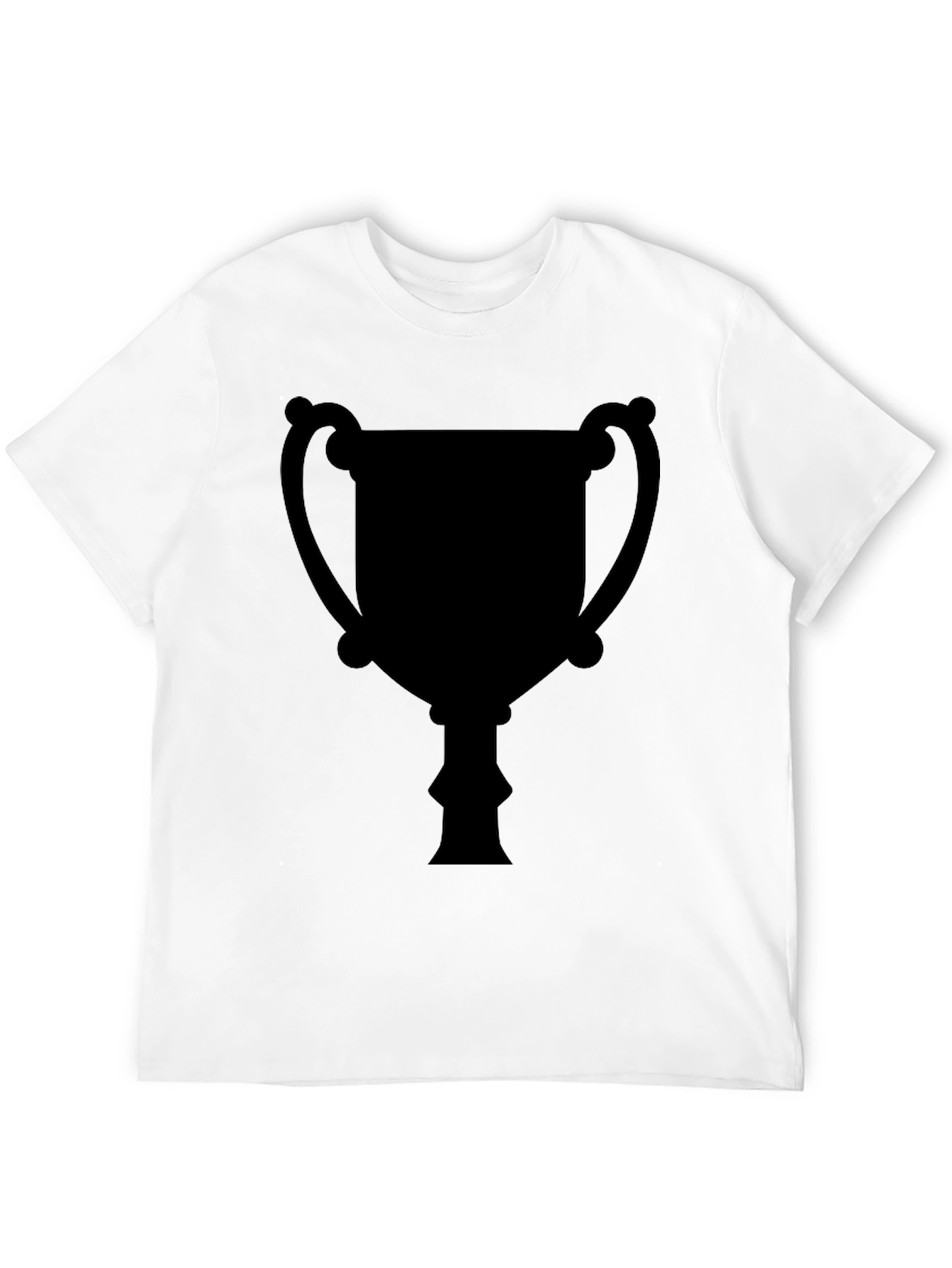 Black Men's Black Trophy Graphic Tee - Casual Style view 12