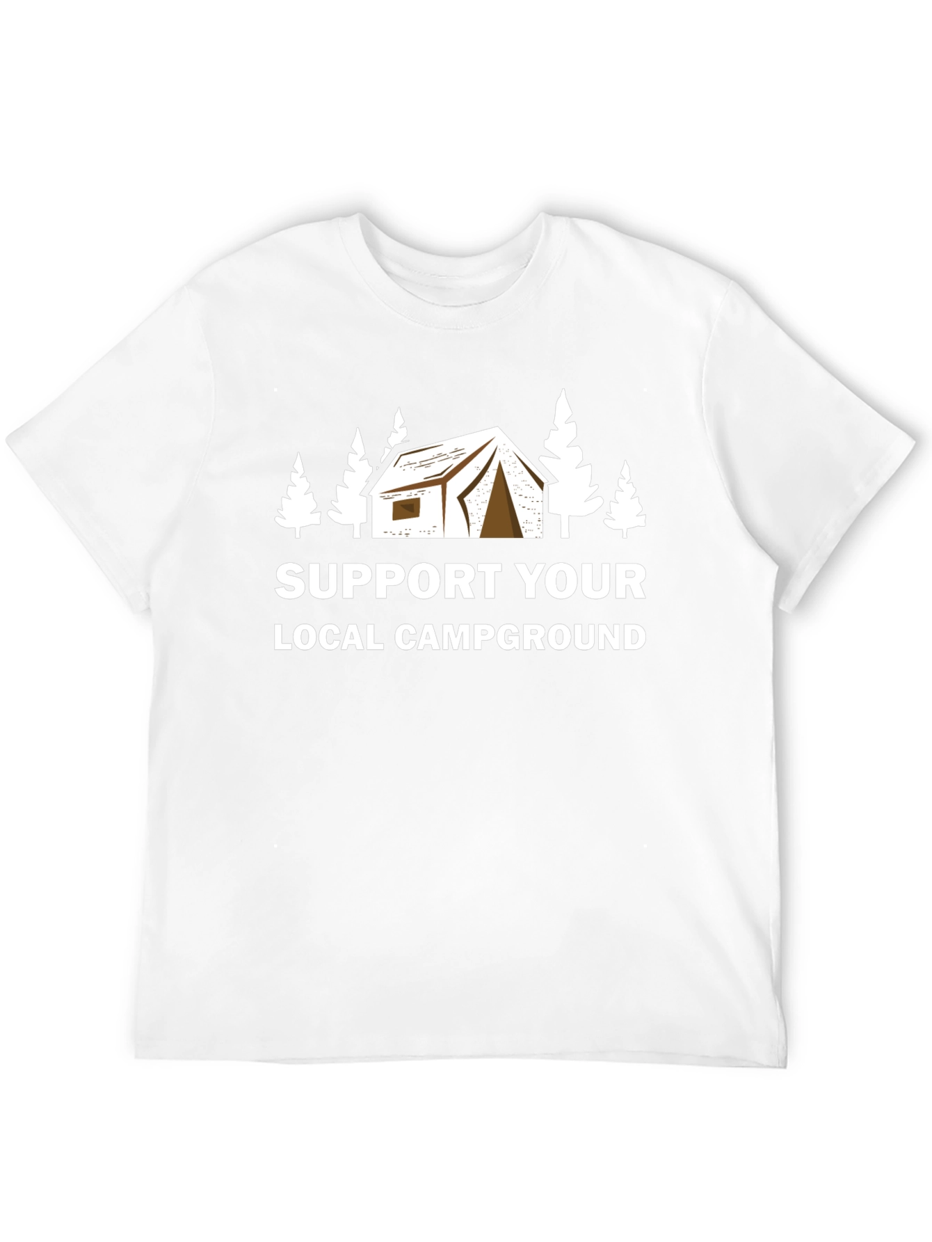 Black Support Your Local Campground Black T-Shirt view 12