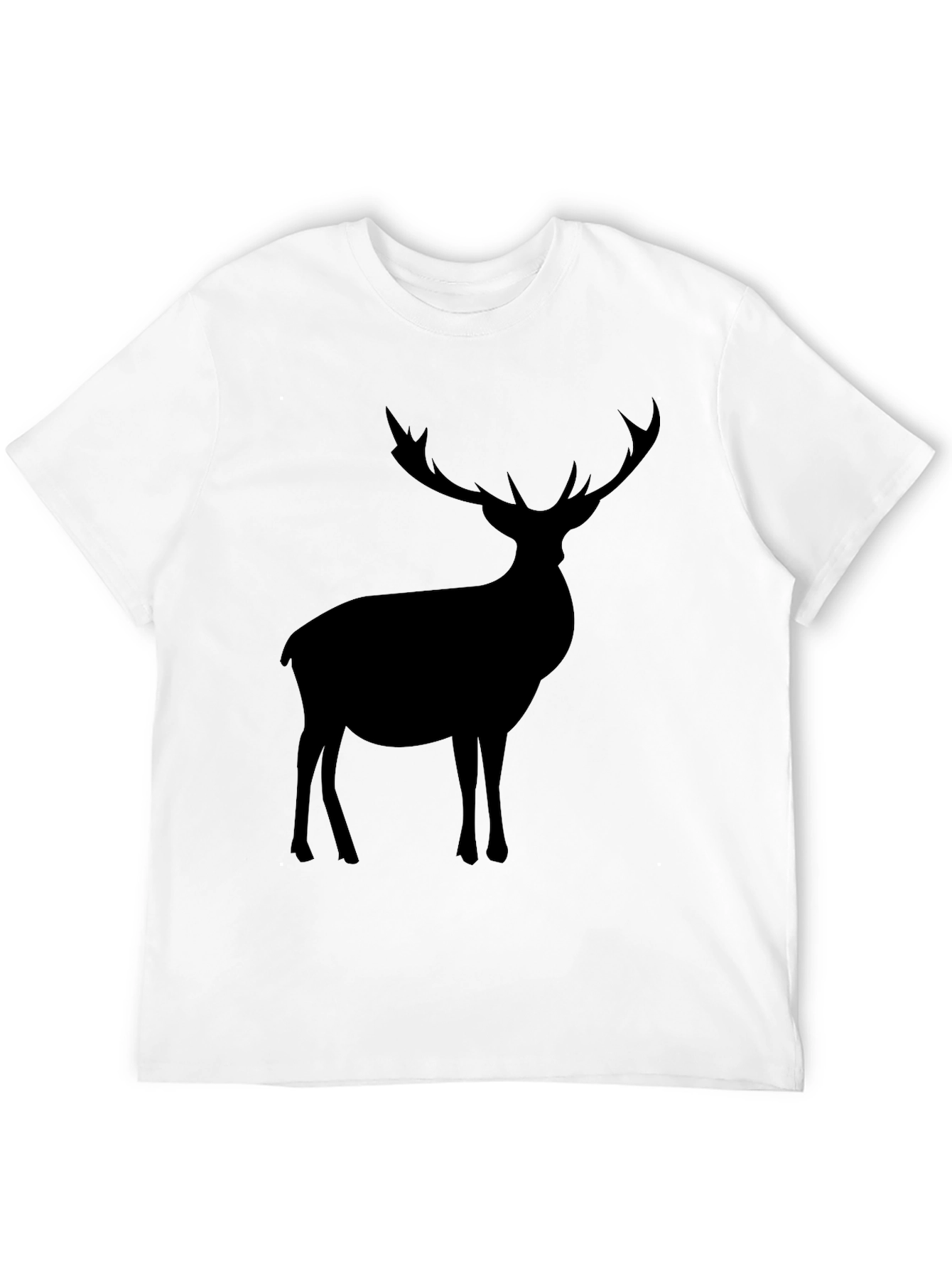 Black Stag Silhouette Graphic Tee - Classic Black view 12