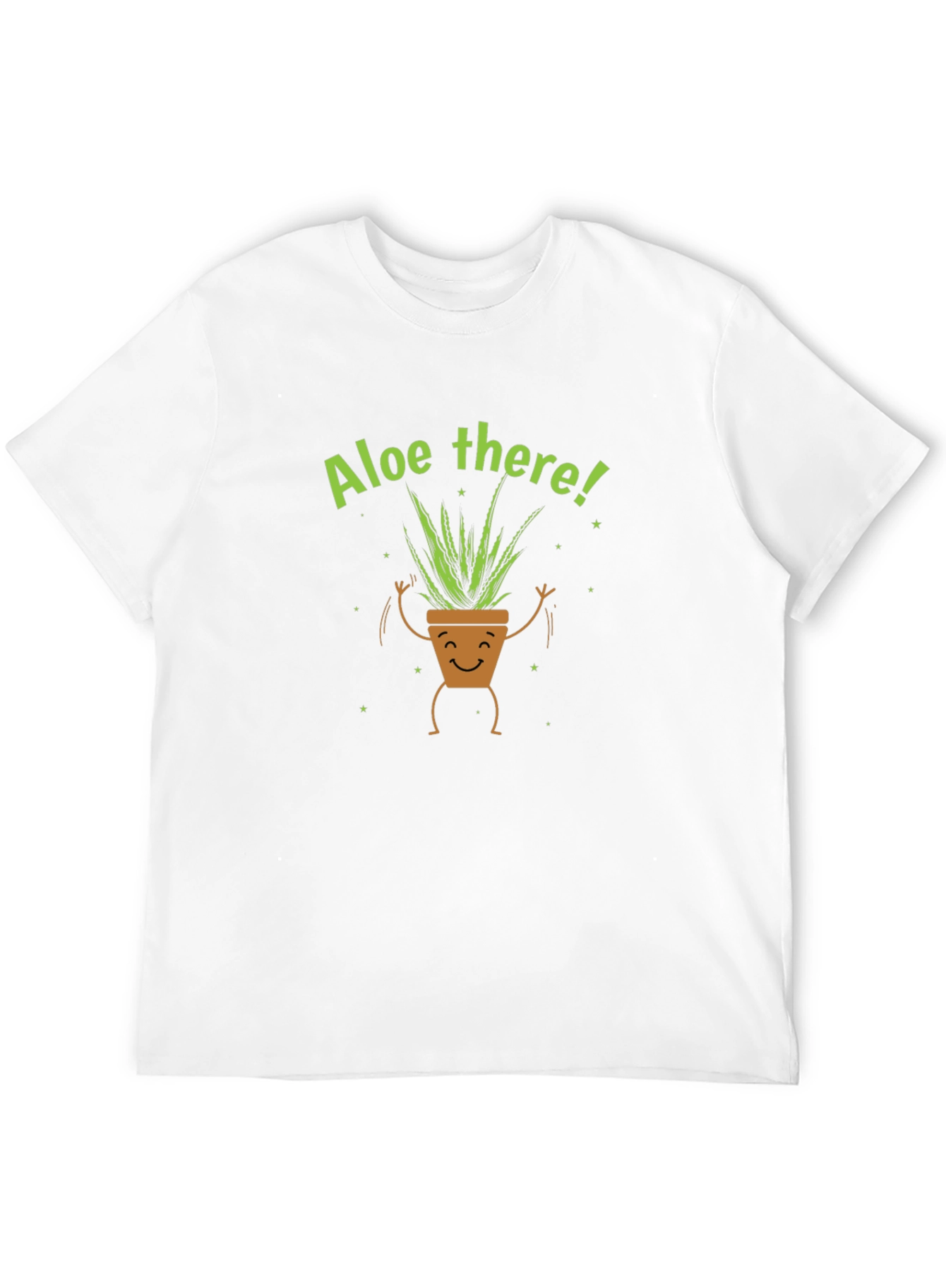 Black Aloe There Plant Graphic Tee - Black Cotton T-Shirt view 12