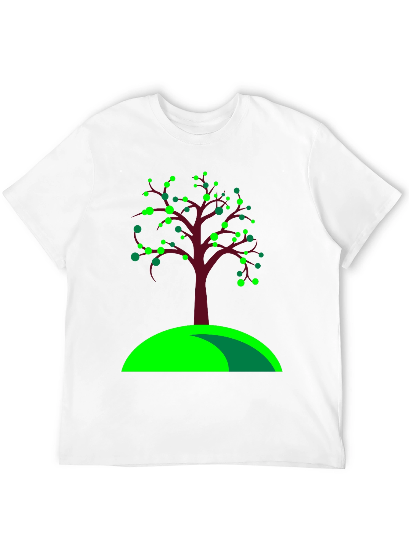 Black Nature Inspired Tree Graphic Tee view 12
