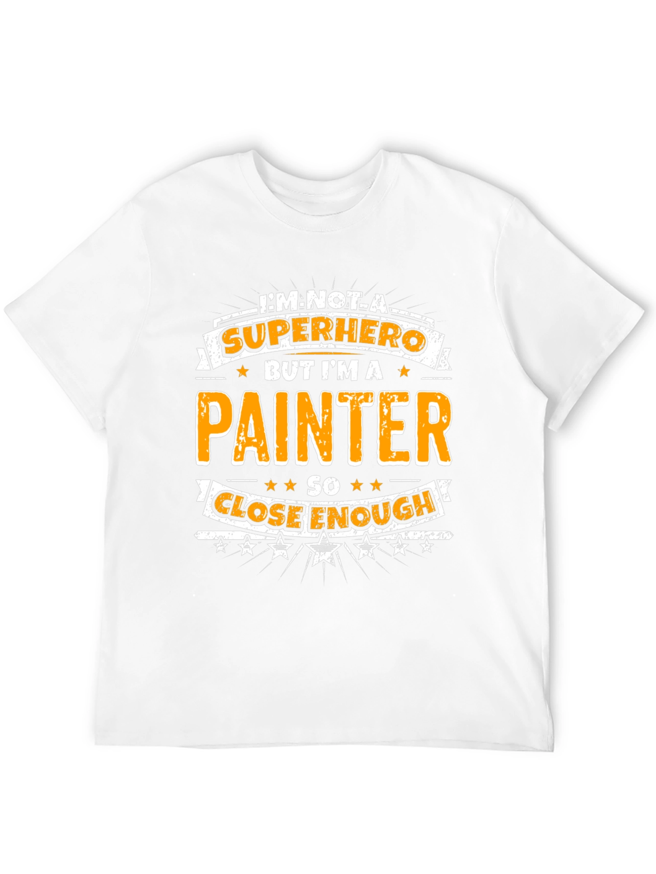 Black Painter Superhero Graphic T-Shirt - Funny Novelty Tee view 12