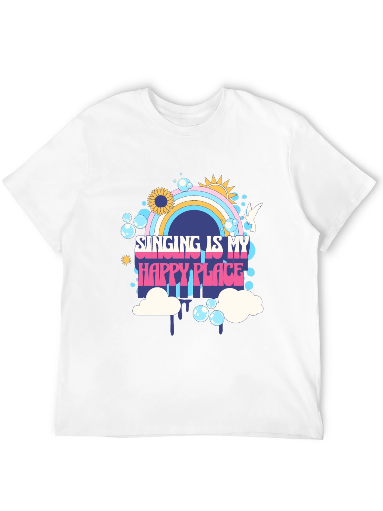 Black Singing Is My Happy Place Graphic Tee view 12