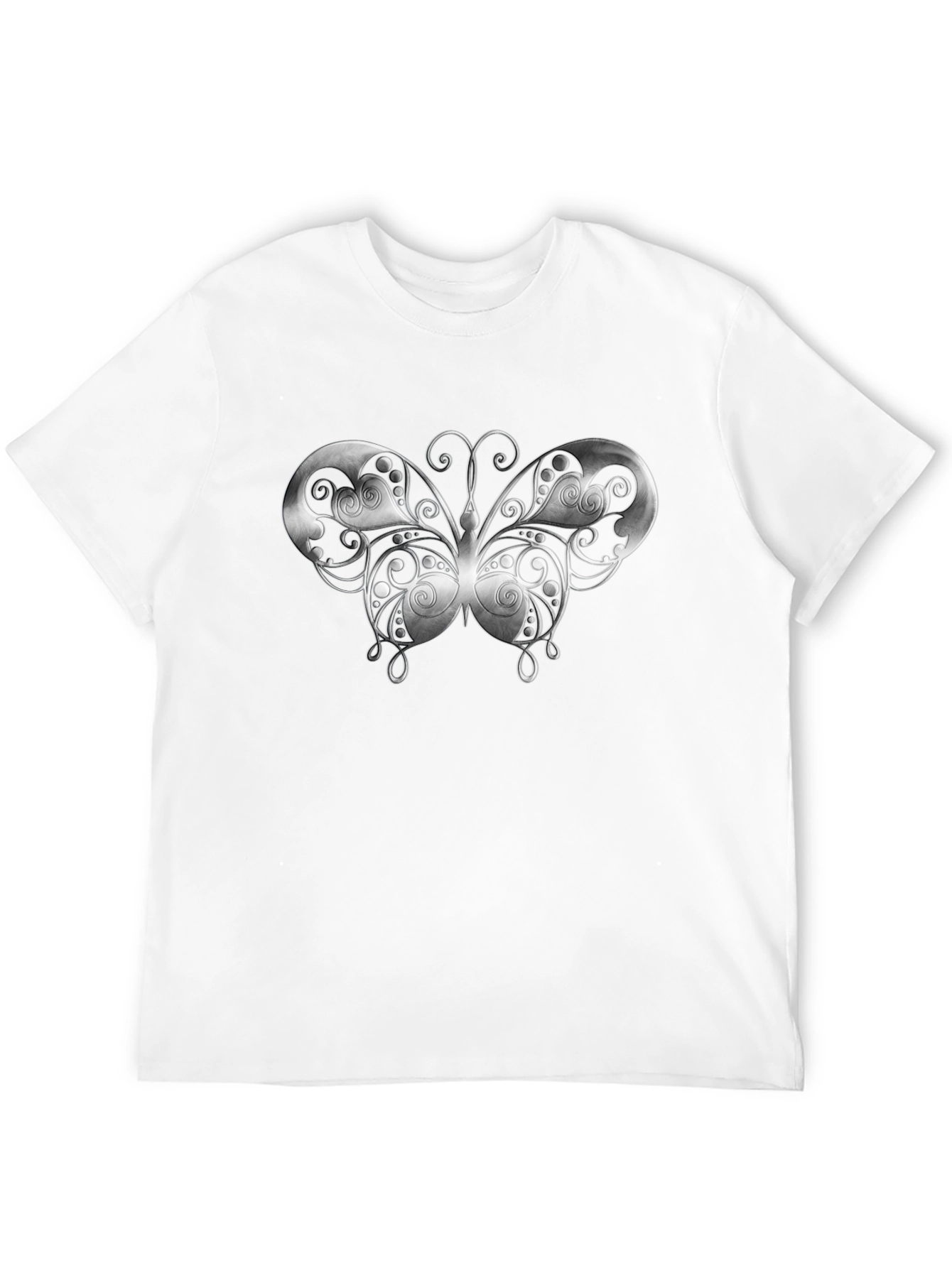 Black Butterfly Graphic Black T-Shirt view 12