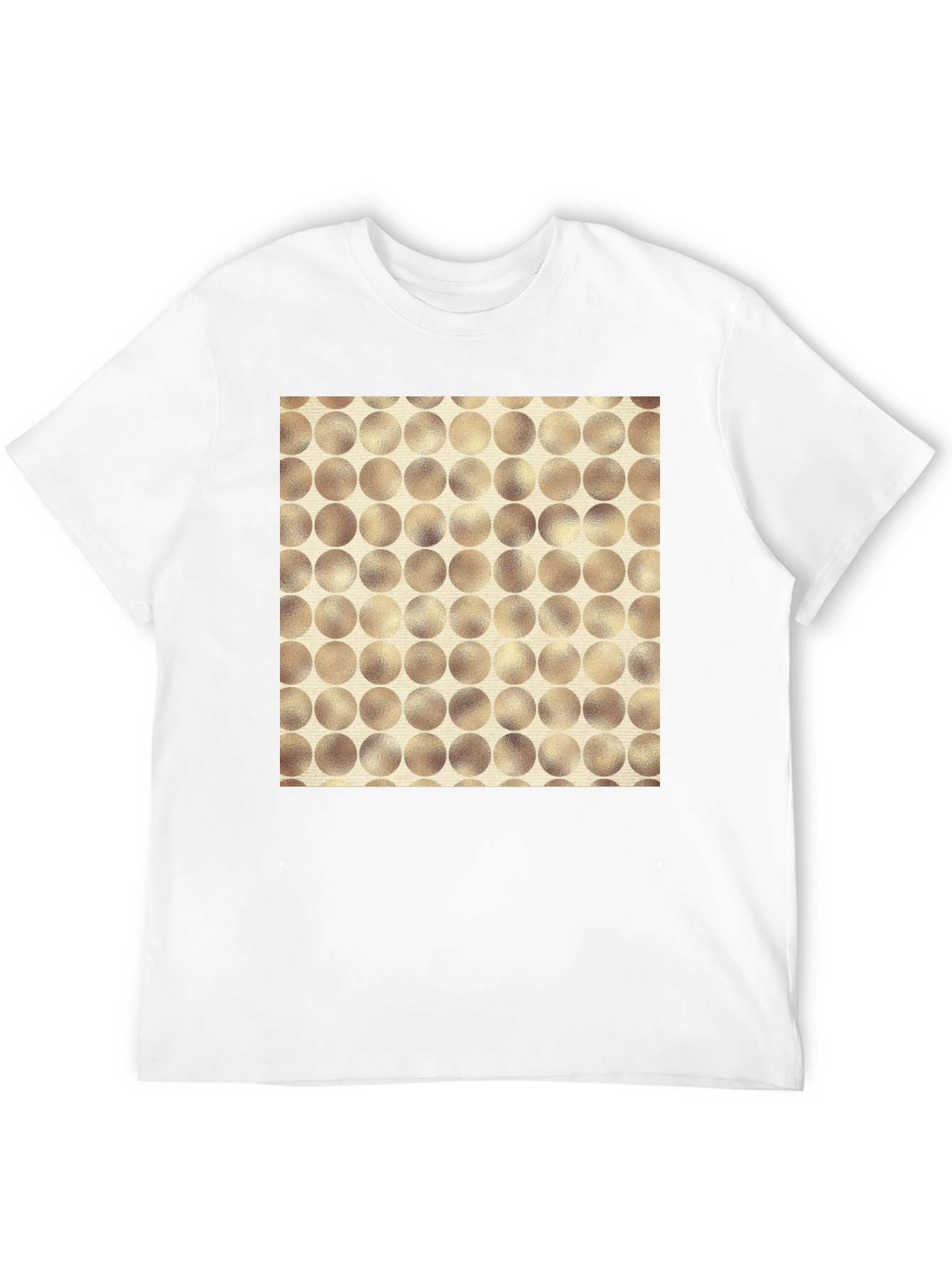 Black Modern Circle Pattern Tee - Stylish Casual Wear view 12