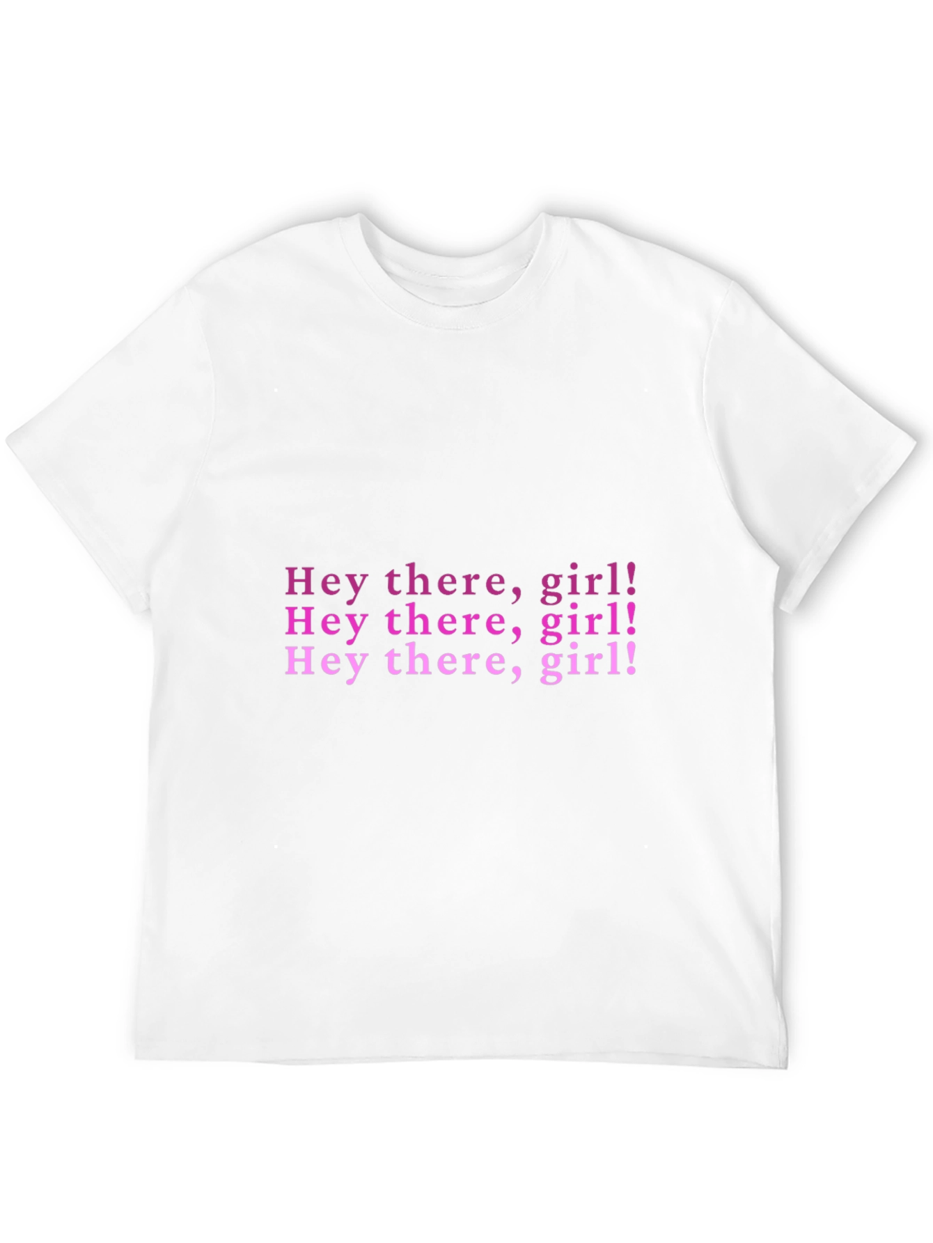 Black Hey There Girl! Graphic T-Shirt view 12