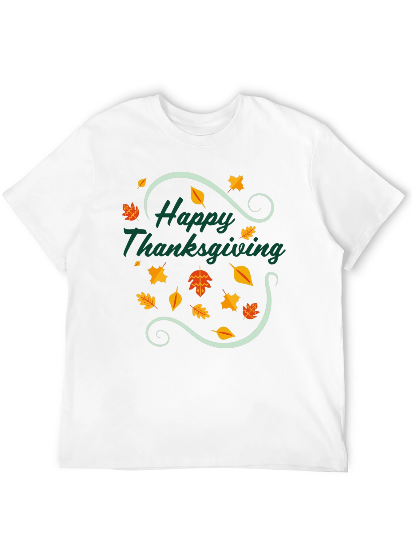 Black Happy Thanksgiving T-Shirt - Festive Fall Design view 12
