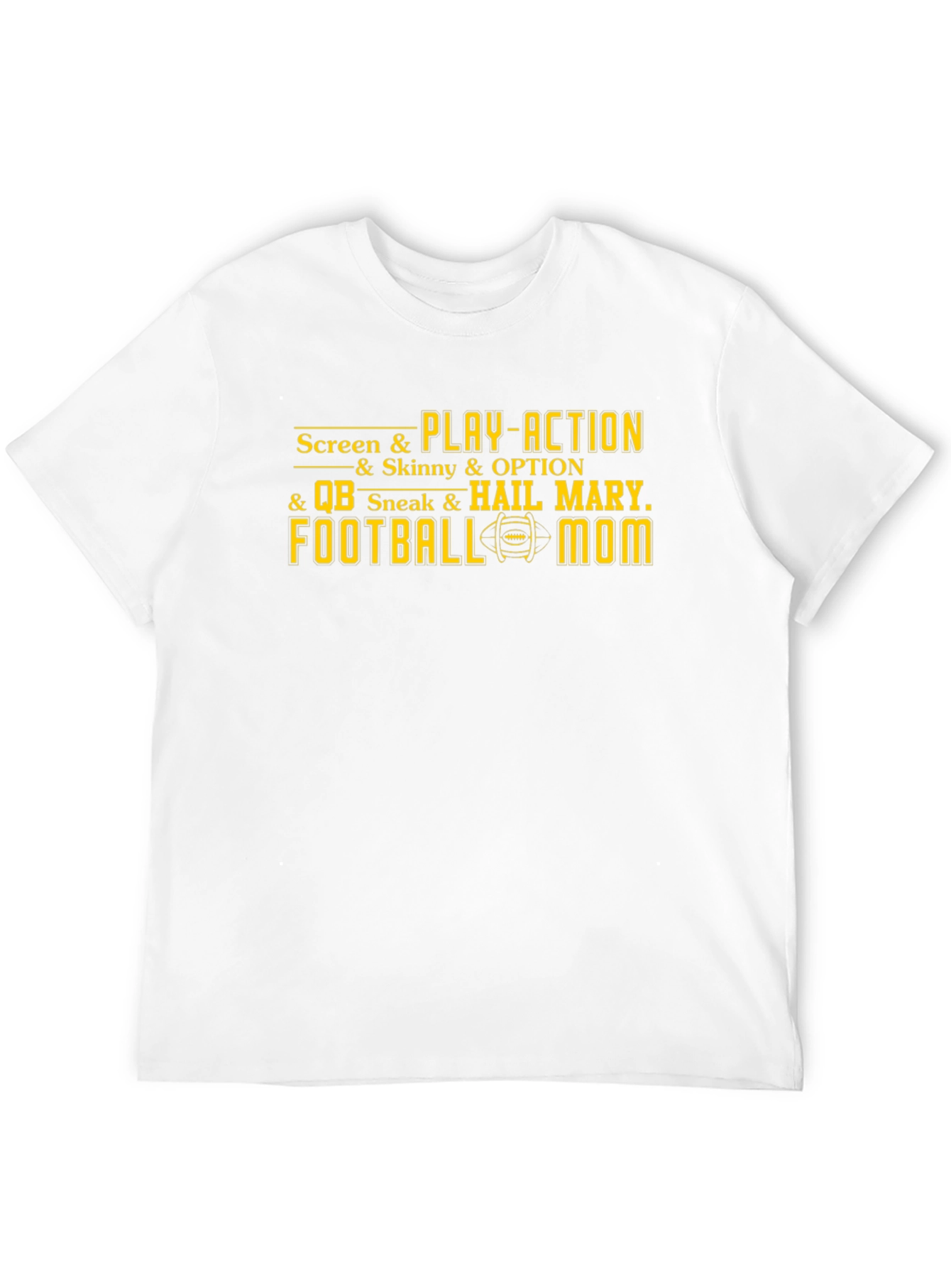 Black Football Mom T-Shirt - Screen & Play-Action Graphic Tee view 12