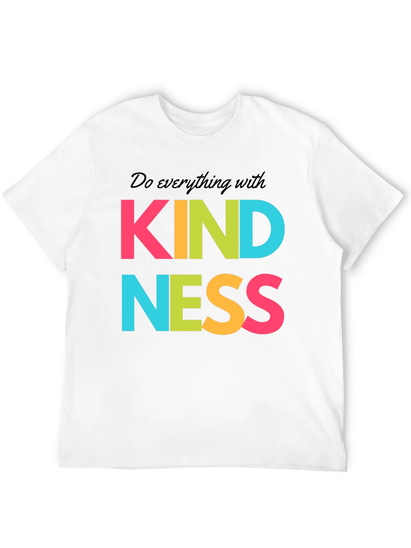 Black Kindness Graphic T-Shirt - Positive Message Tee view 12